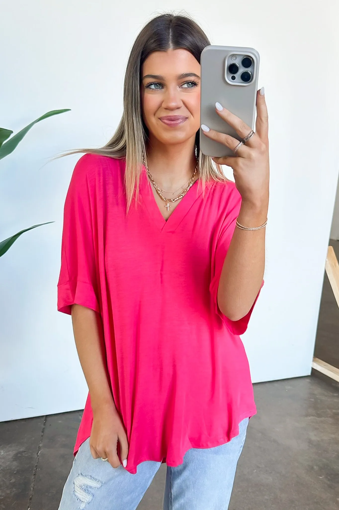 Cosentino Short Sleeve V-Neck Top - FINAL SALE