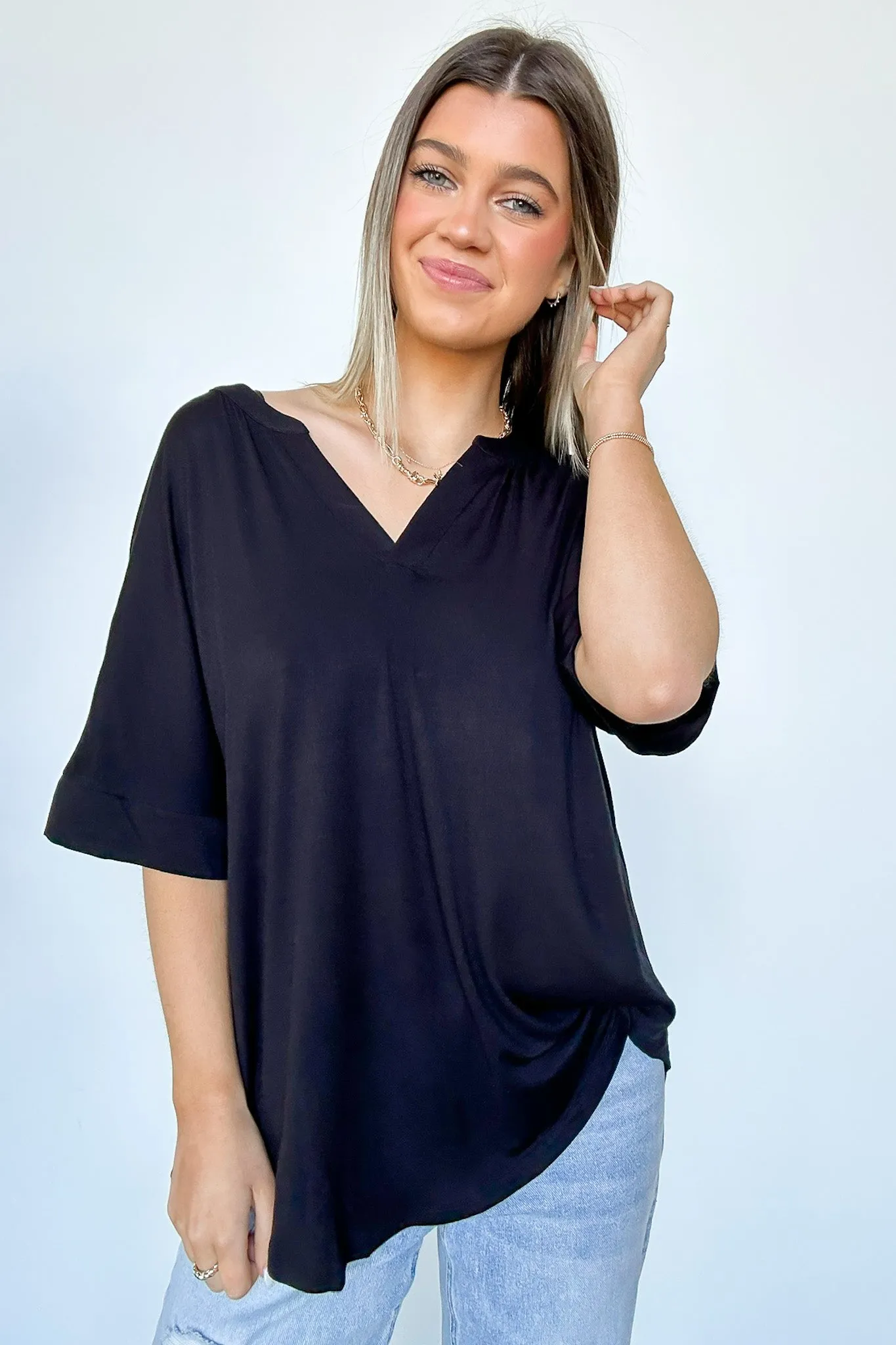 Cosentino Short Sleeve V-Neck Top - FINAL SALE