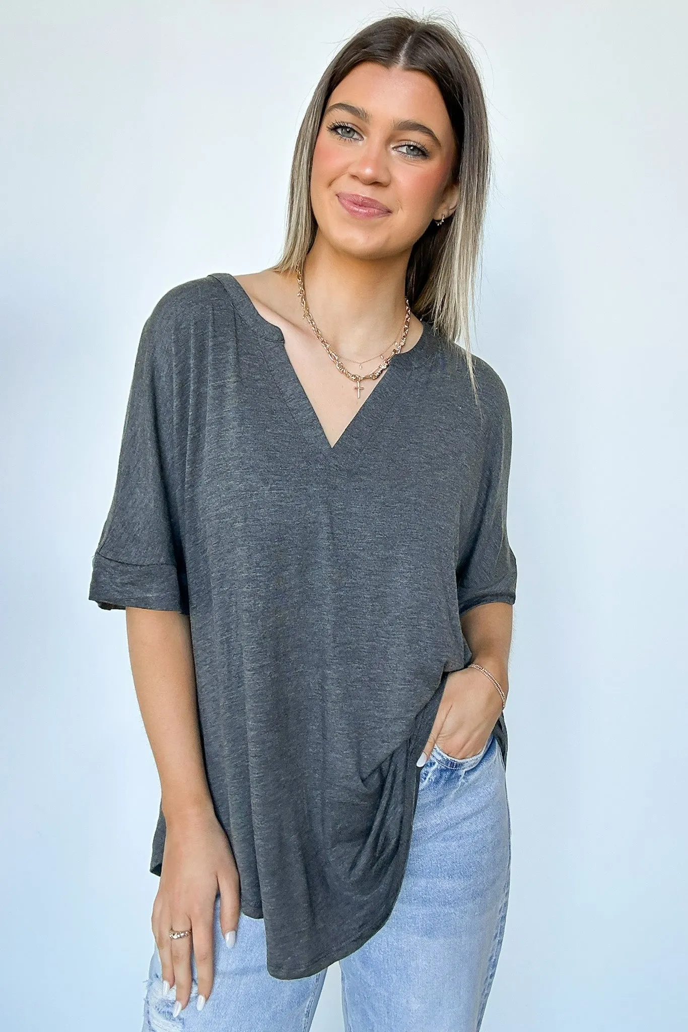 Cosentino Short Sleeve V-Neck Top - FINAL SALE