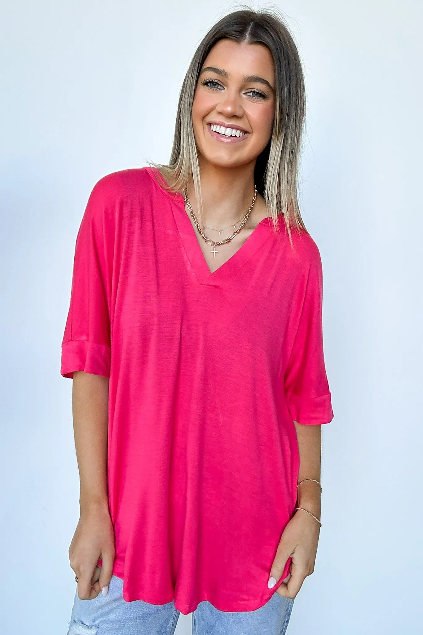 Cosentino Short Sleeve V-Neck Top - FINAL SALE