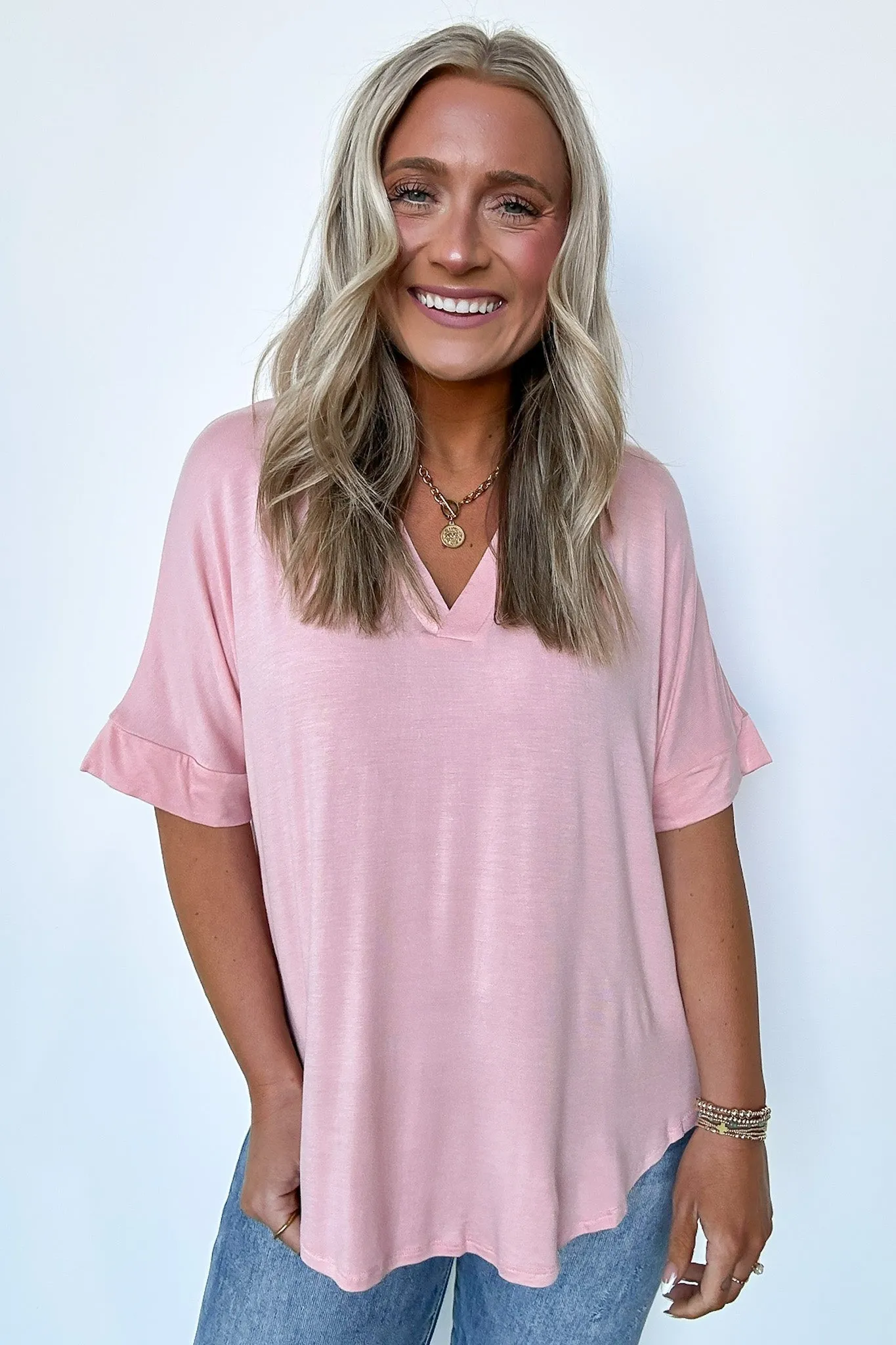Cosentino Short Sleeve V-Neck Top - FINAL SALE