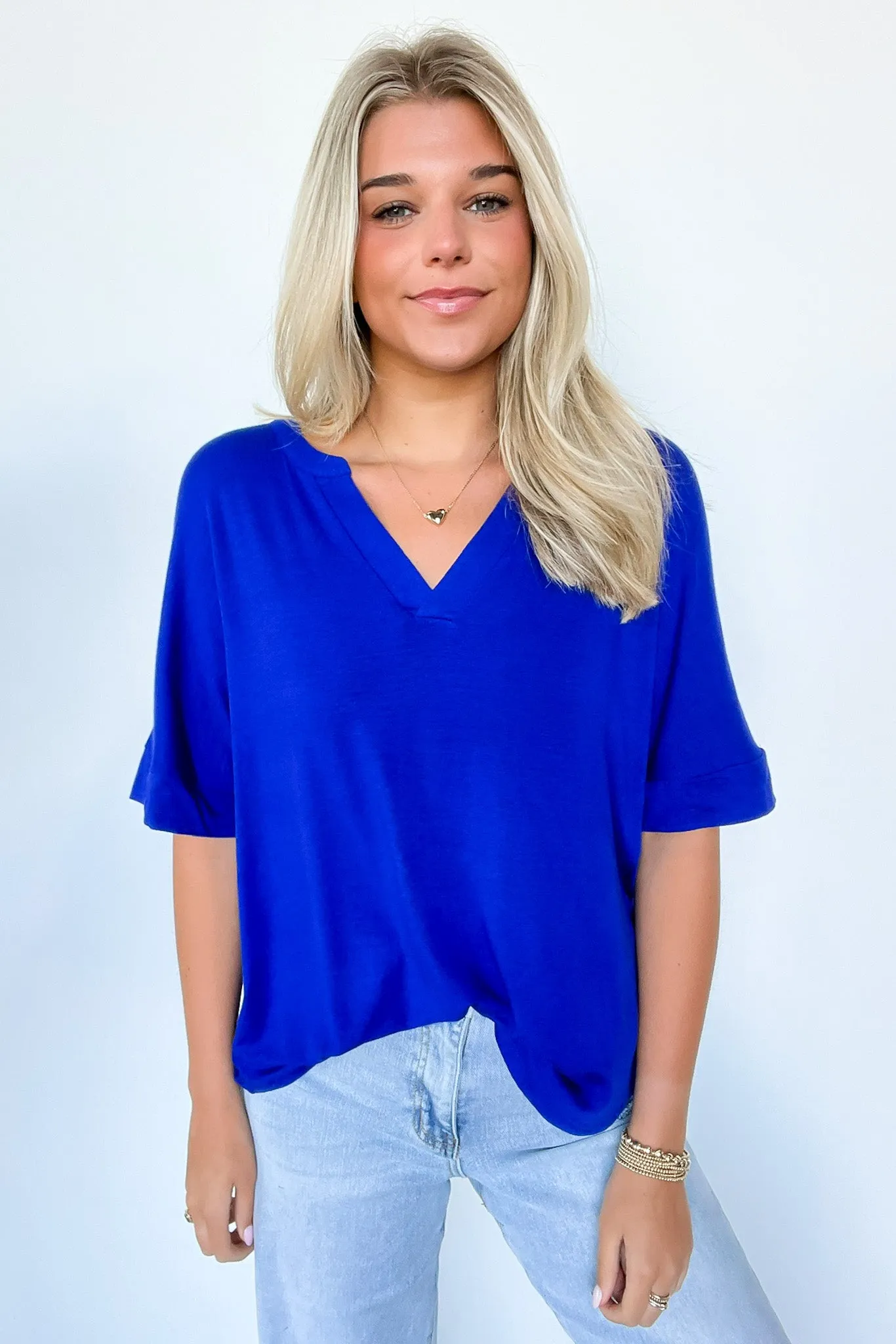 Cosentino Short Sleeve V-Neck Top - FINAL SALE