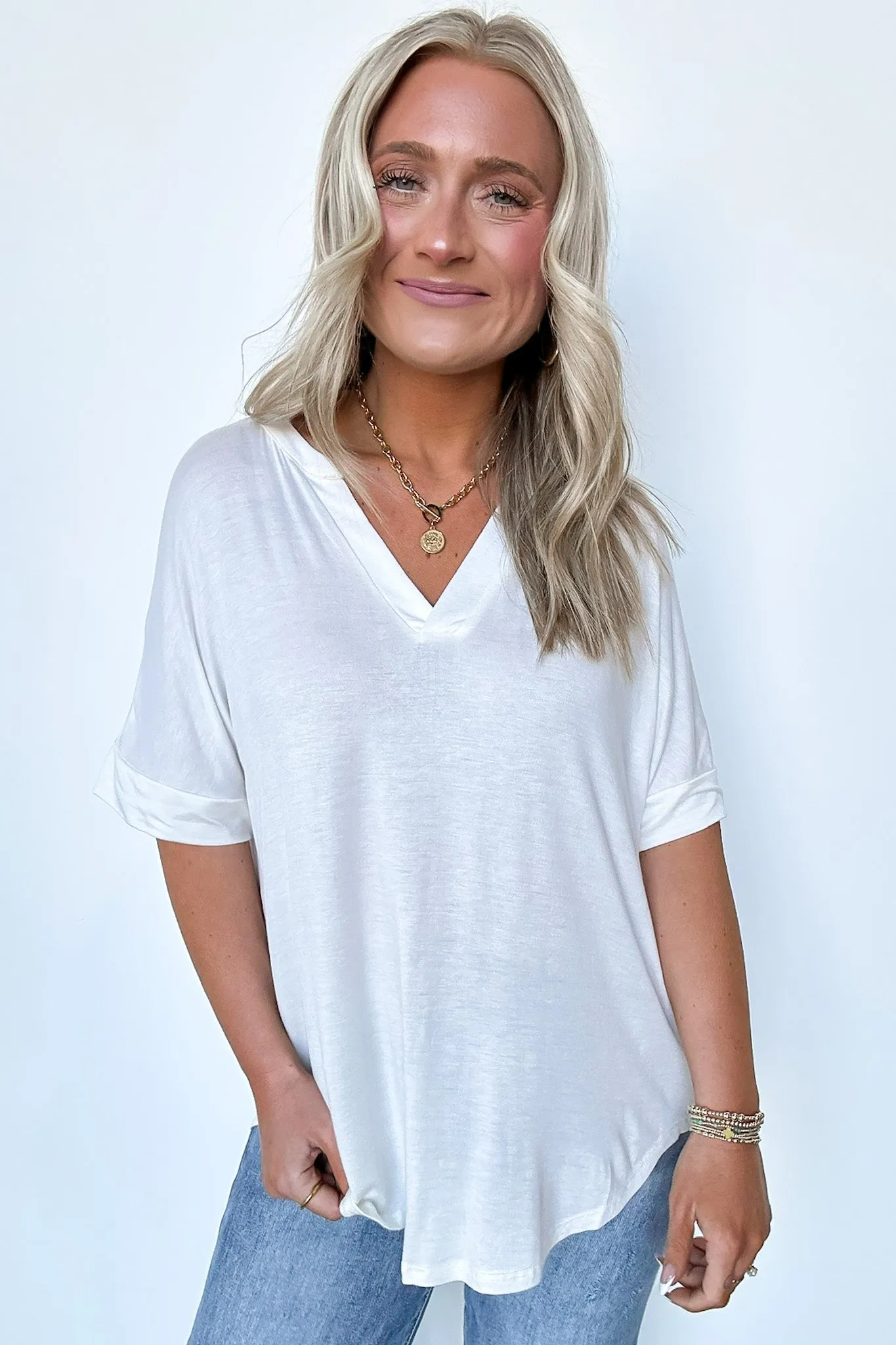 Cosentino Short Sleeve V-Neck Top - FINAL SALE