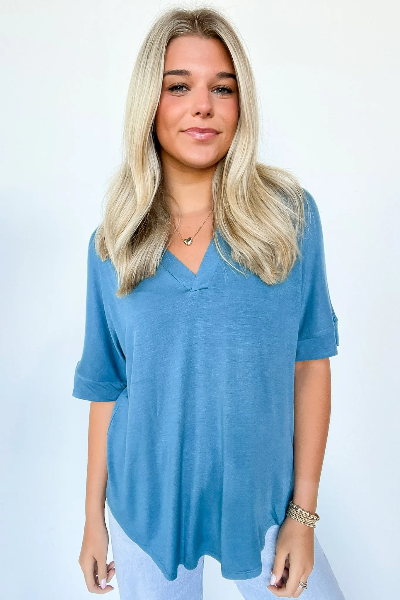 Cosentino Short Sleeve V-Neck Top - FINAL SALE