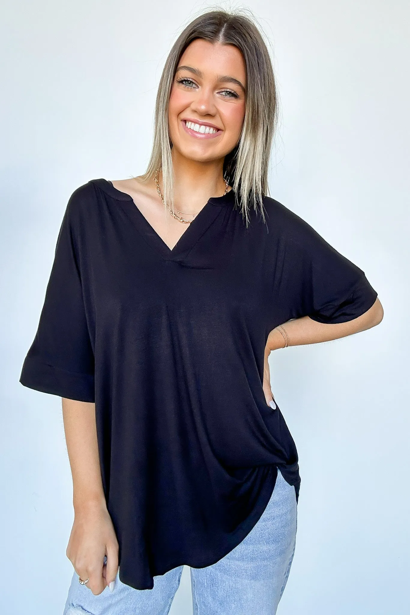 Cosentino Short Sleeve V-Neck Top - FINAL SALE