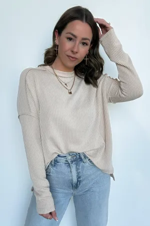 Coy Cutie Textured Raw Edge Boat Neck Top - BACK IN STOCK