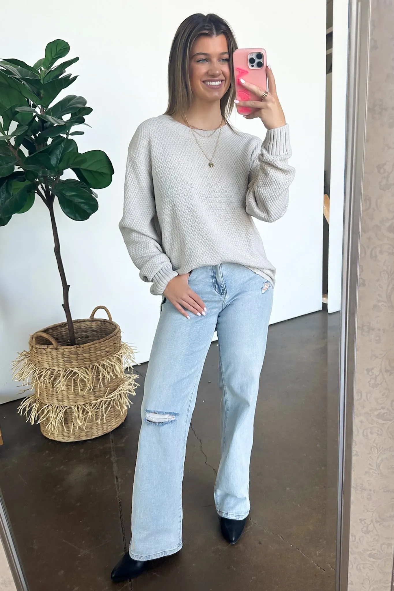 Cozy Comfort Round Neck Sweater