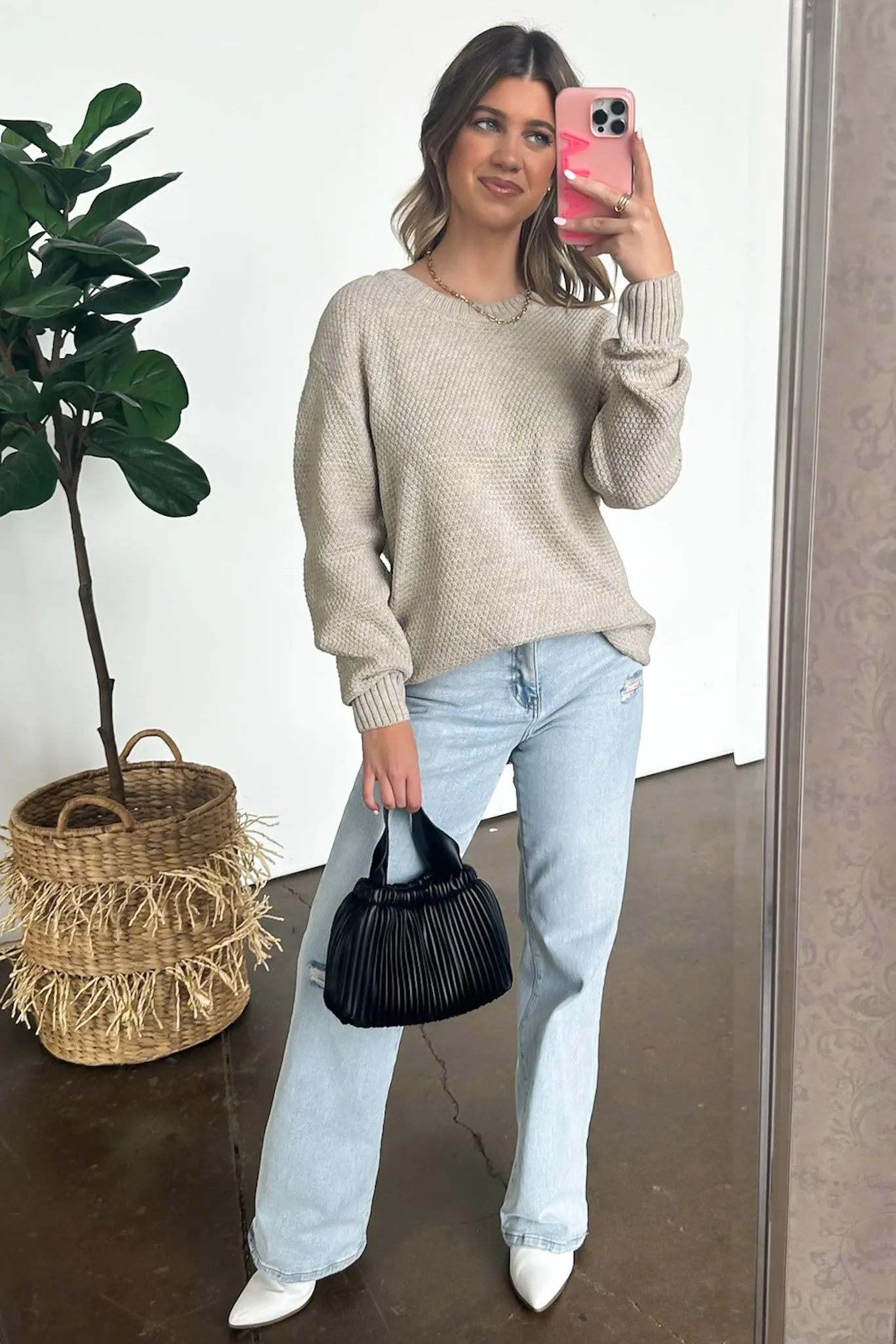 Cozy Comfort Round Neck Sweater