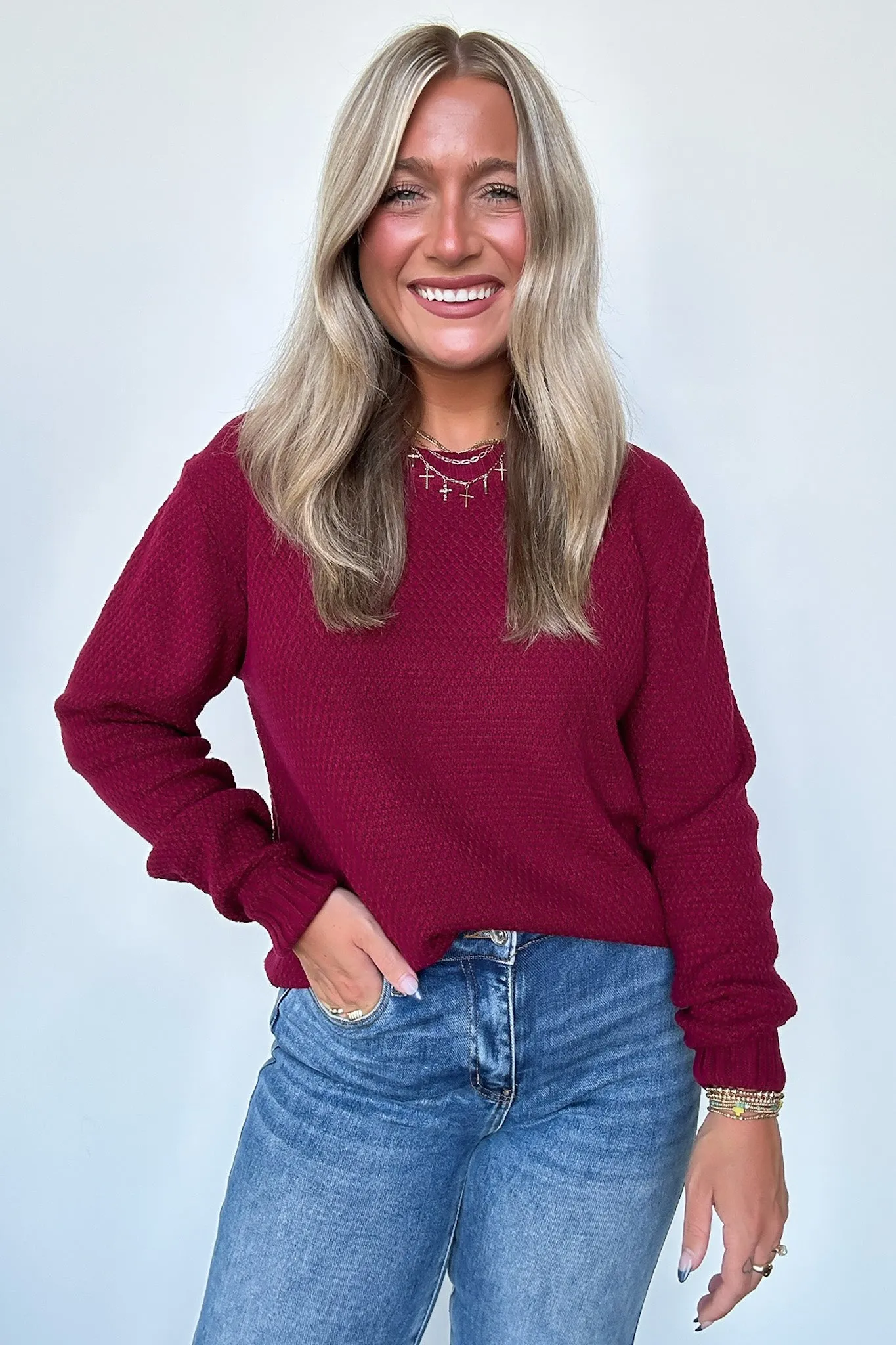 Cozy Comfort Round Neck Sweater
