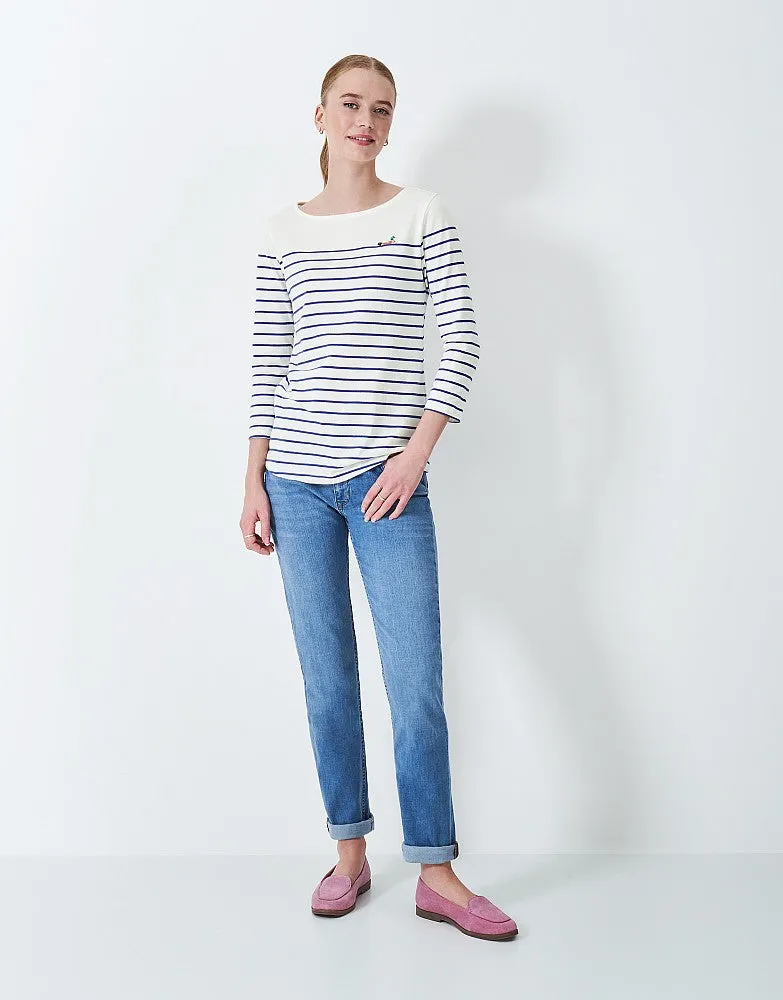 Crew Clothing Embroidered Essential Breton Top