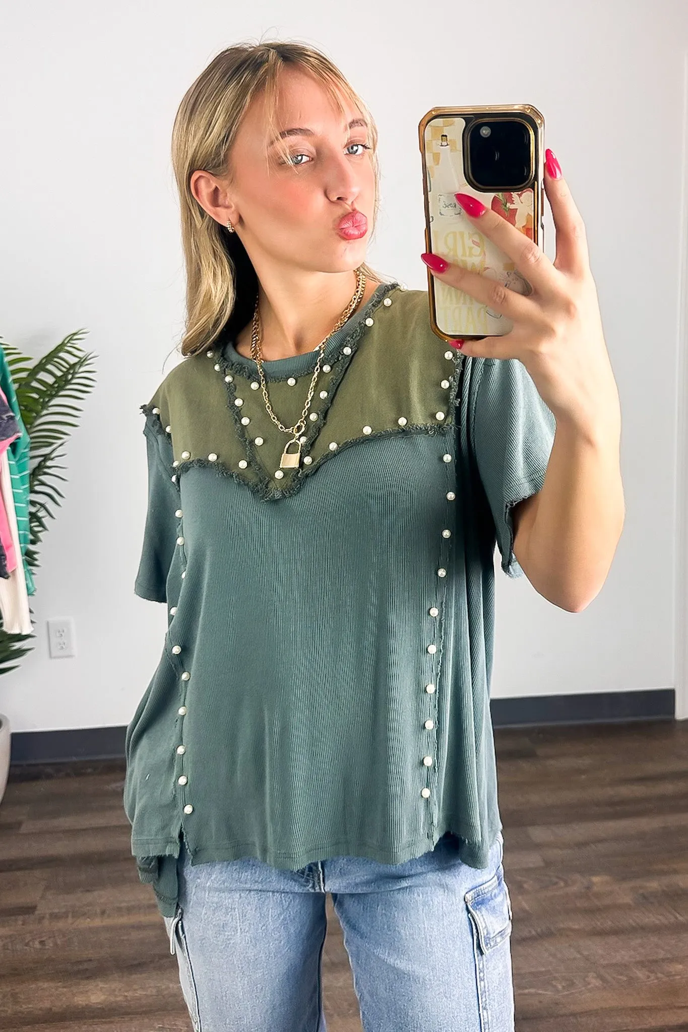 Crush-Worthy Contrast Detail Top - BACK IN STOCK