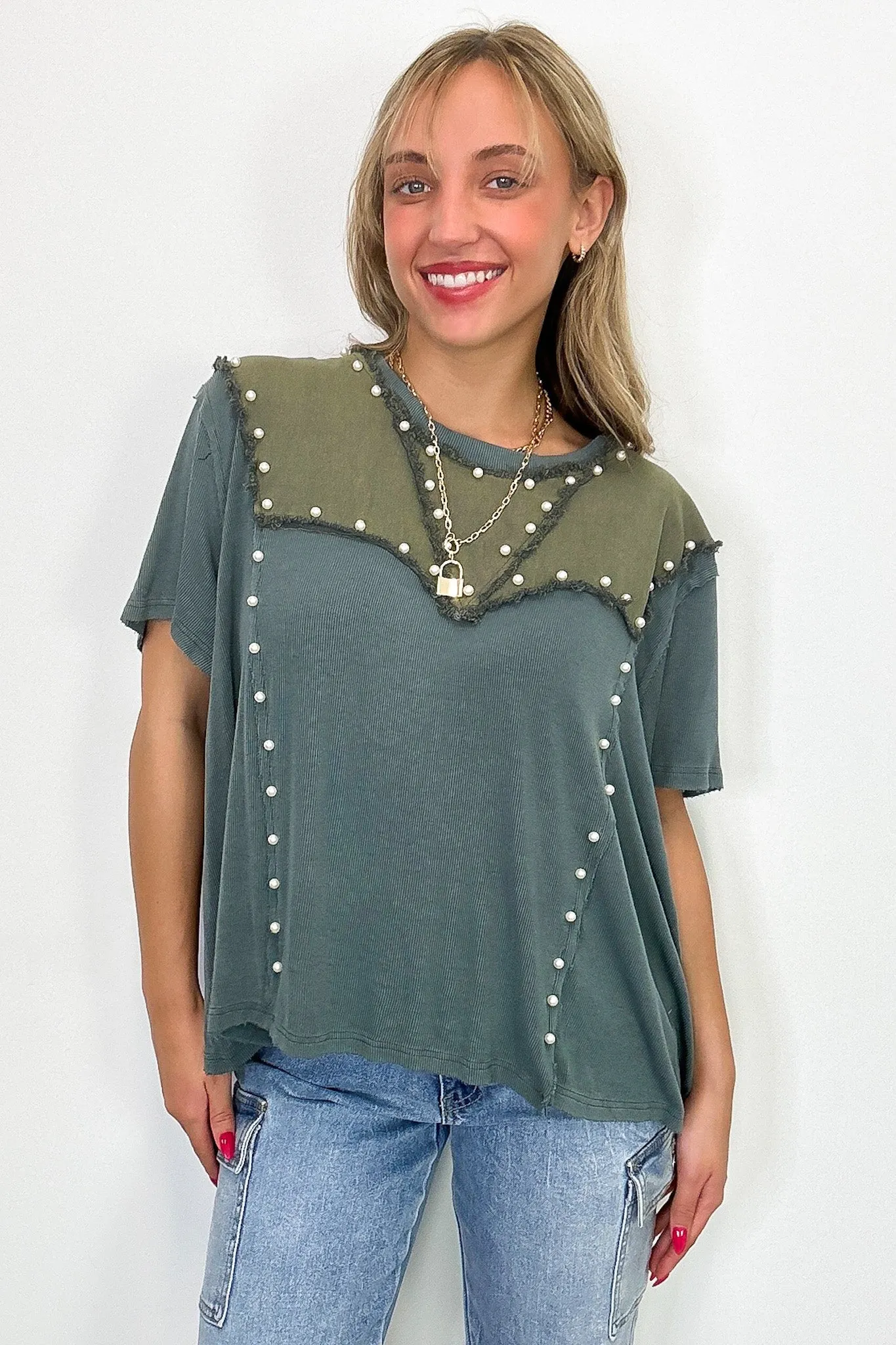 Crush-Worthy Contrast Detail Top - BACK IN STOCK