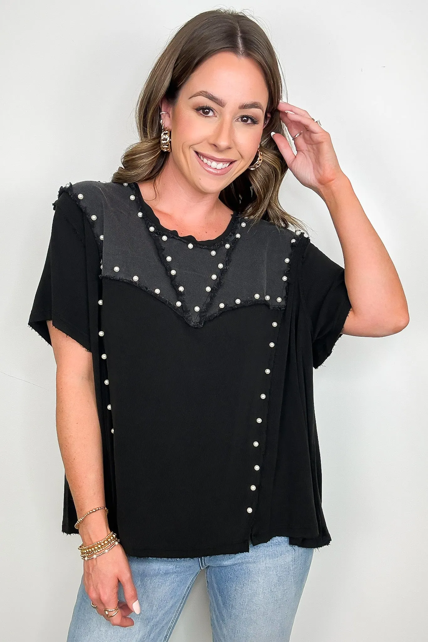 Crush-Worthy Contrast Detail Top - BACK IN STOCK