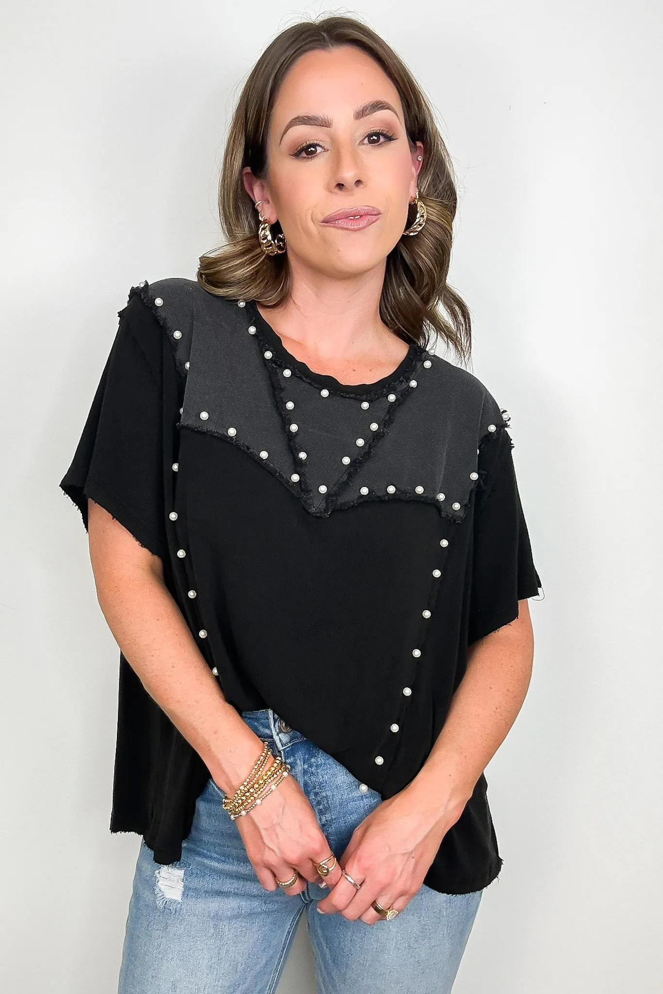 Crush-Worthy Contrast Detail Top - BACK IN STOCK