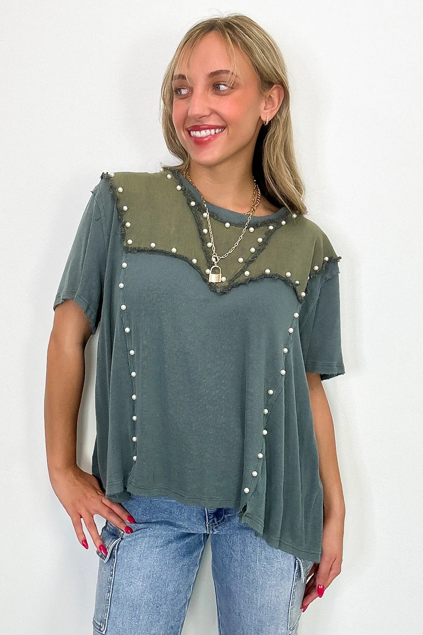 Crush-Worthy Contrast Detail Top - BACK IN STOCK