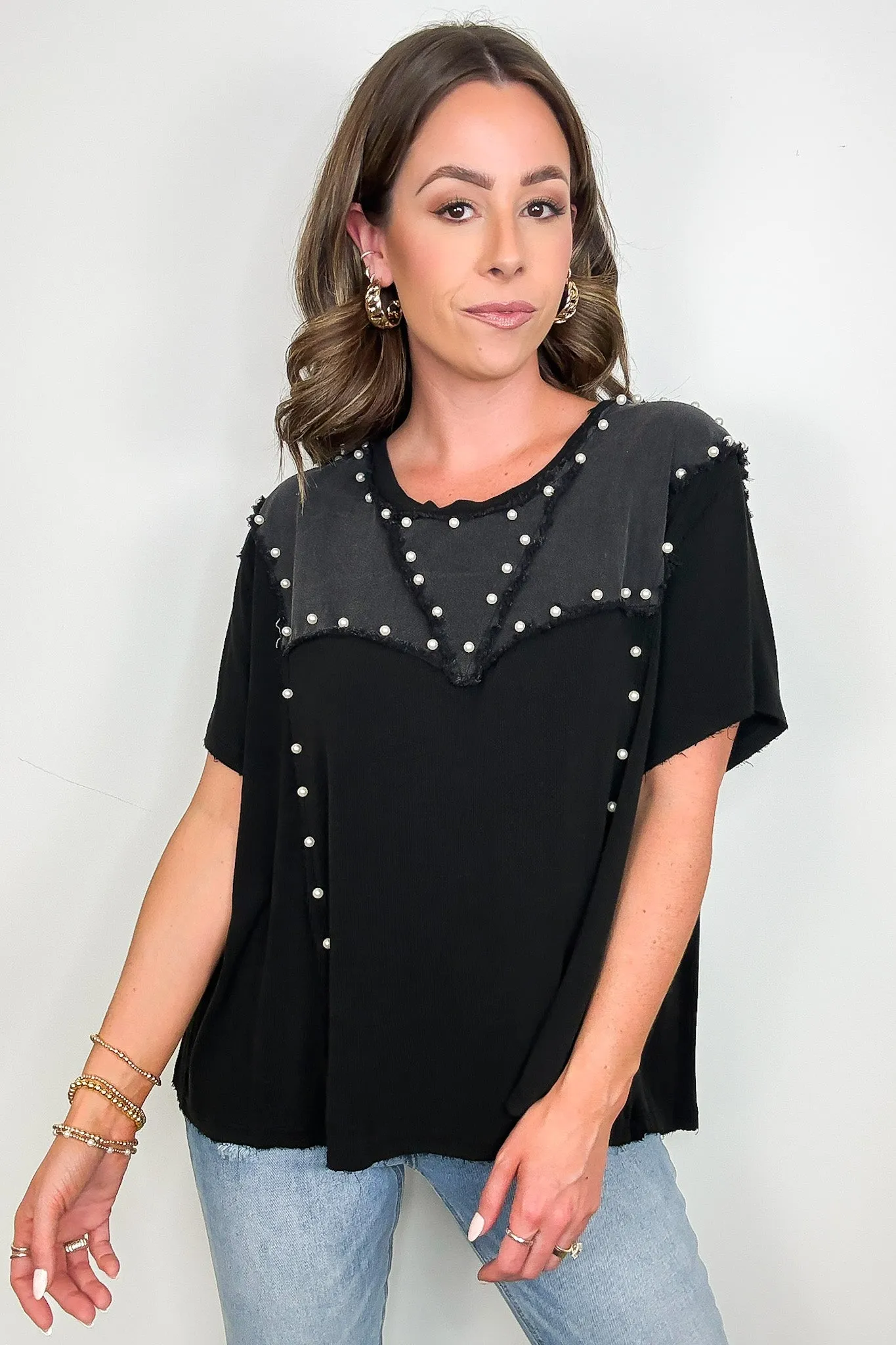 Crush-Worthy Contrast Detail Top - BACK IN STOCK
