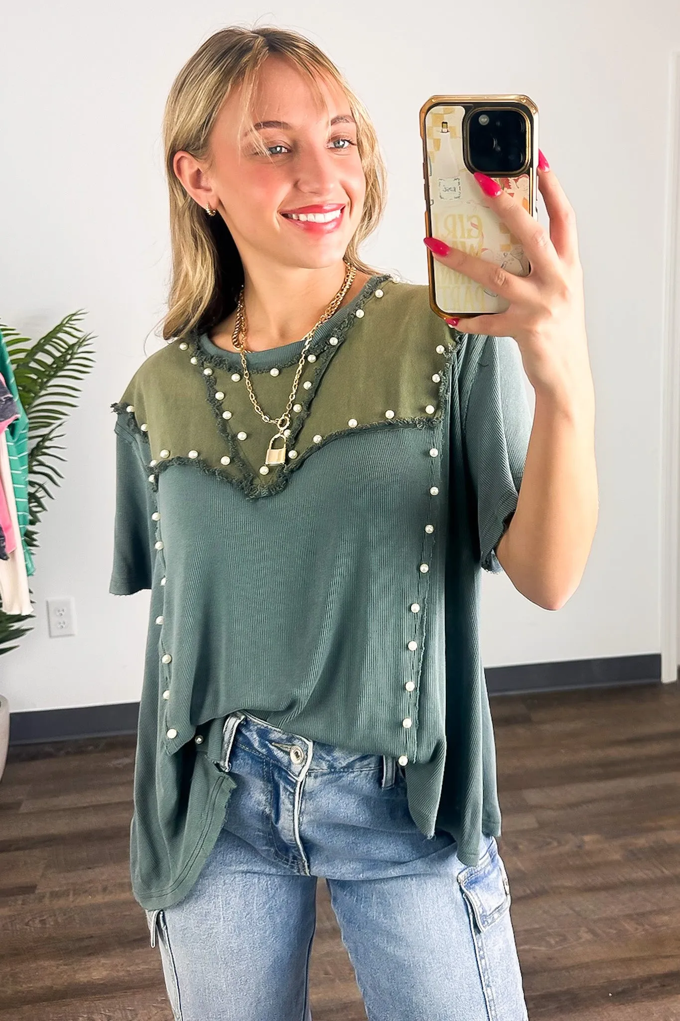 Crush-Worthy Contrast Detail Top - BACK IN STOCK
