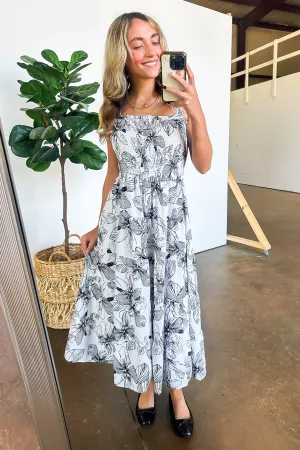 Cutely Defined Printed Dress