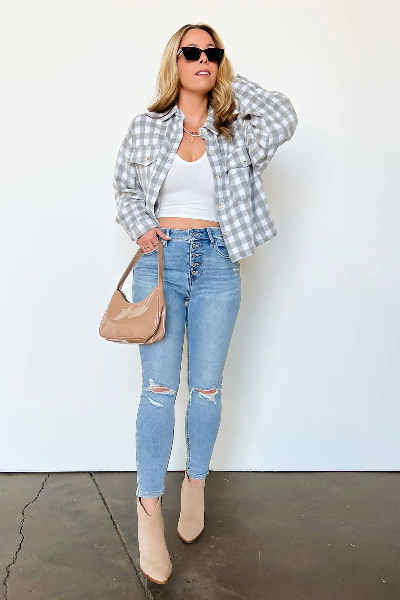 Dalarie High Rise Distressed Skinny Jeans - FINAL SALE