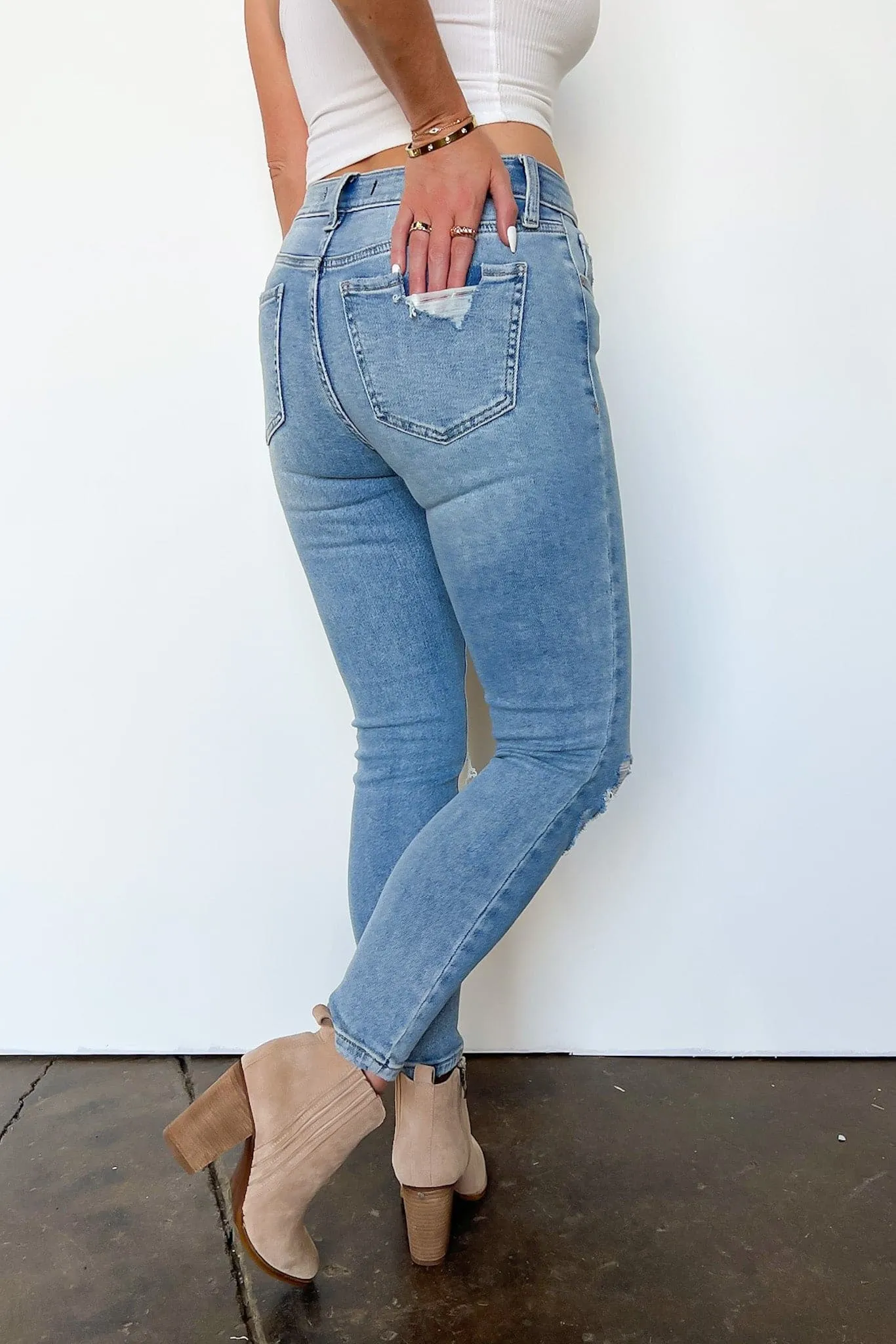 Dalarie High Rise Distressed Skinny Jeans - FINAL SALE