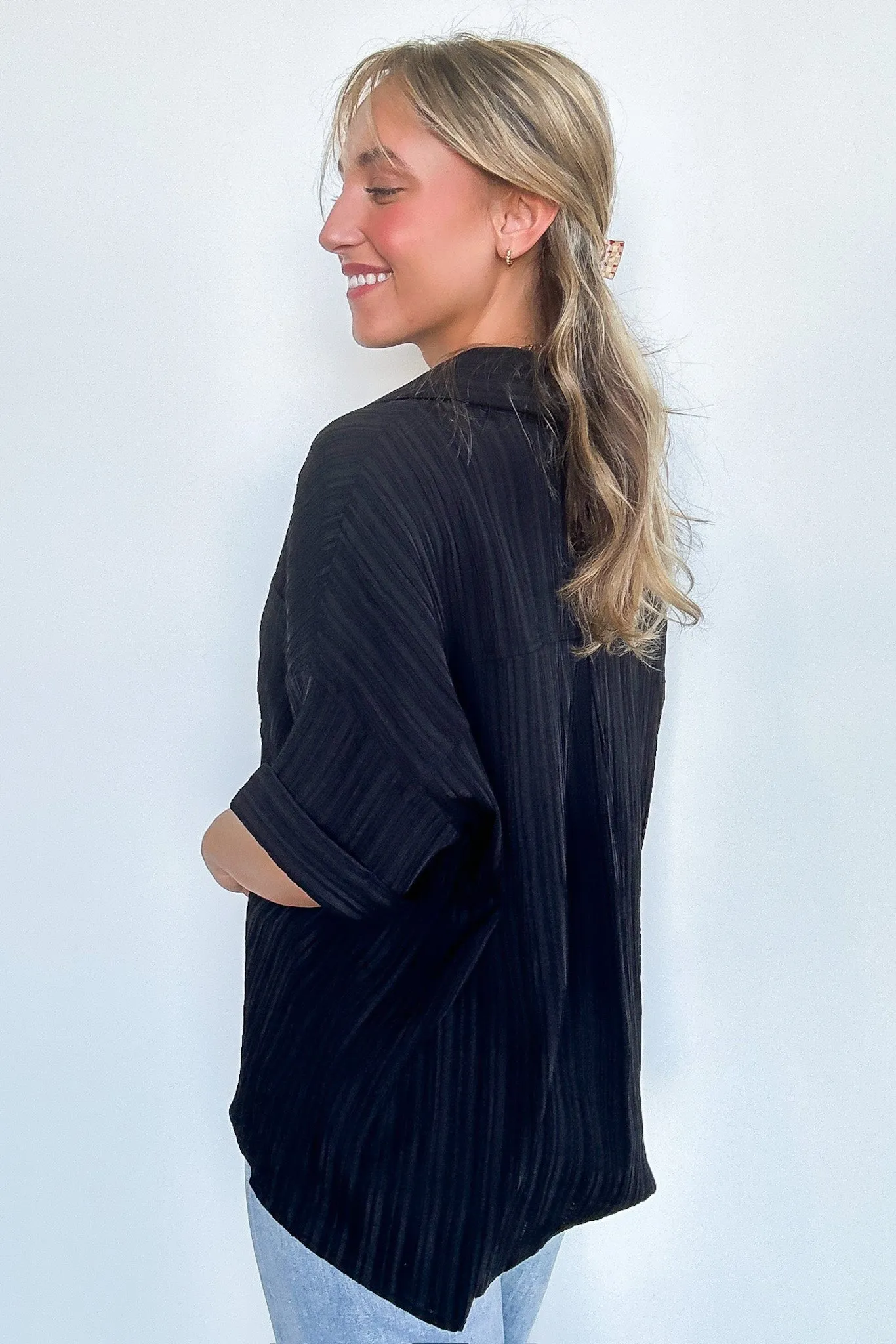 Danielle Short Sleeve Button Down Top