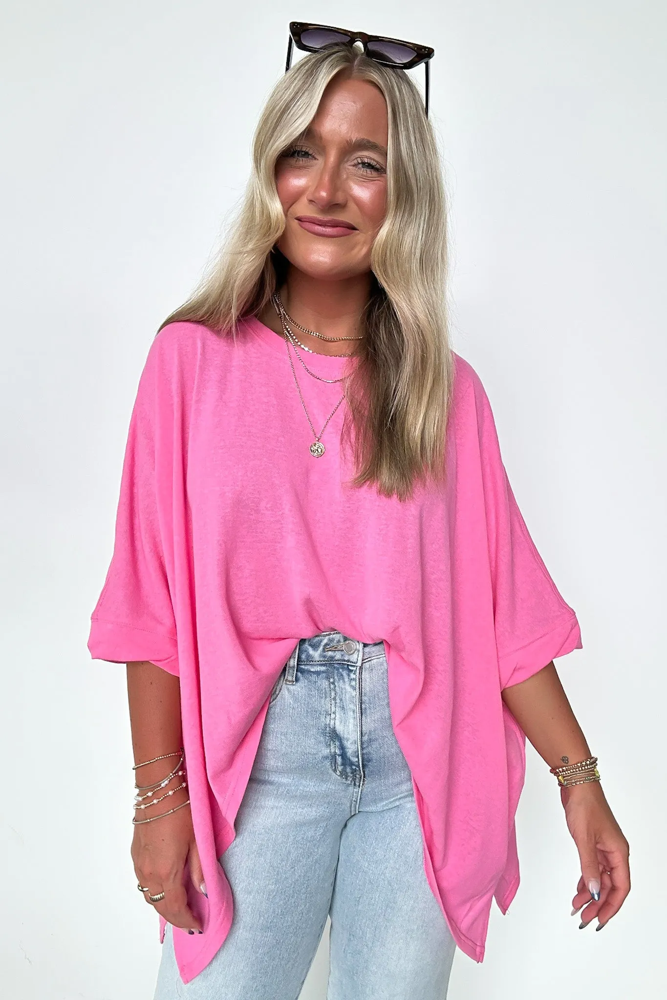 Daphney Drop Shoulder Batwing Sleeve Top - BACK IN STOCK