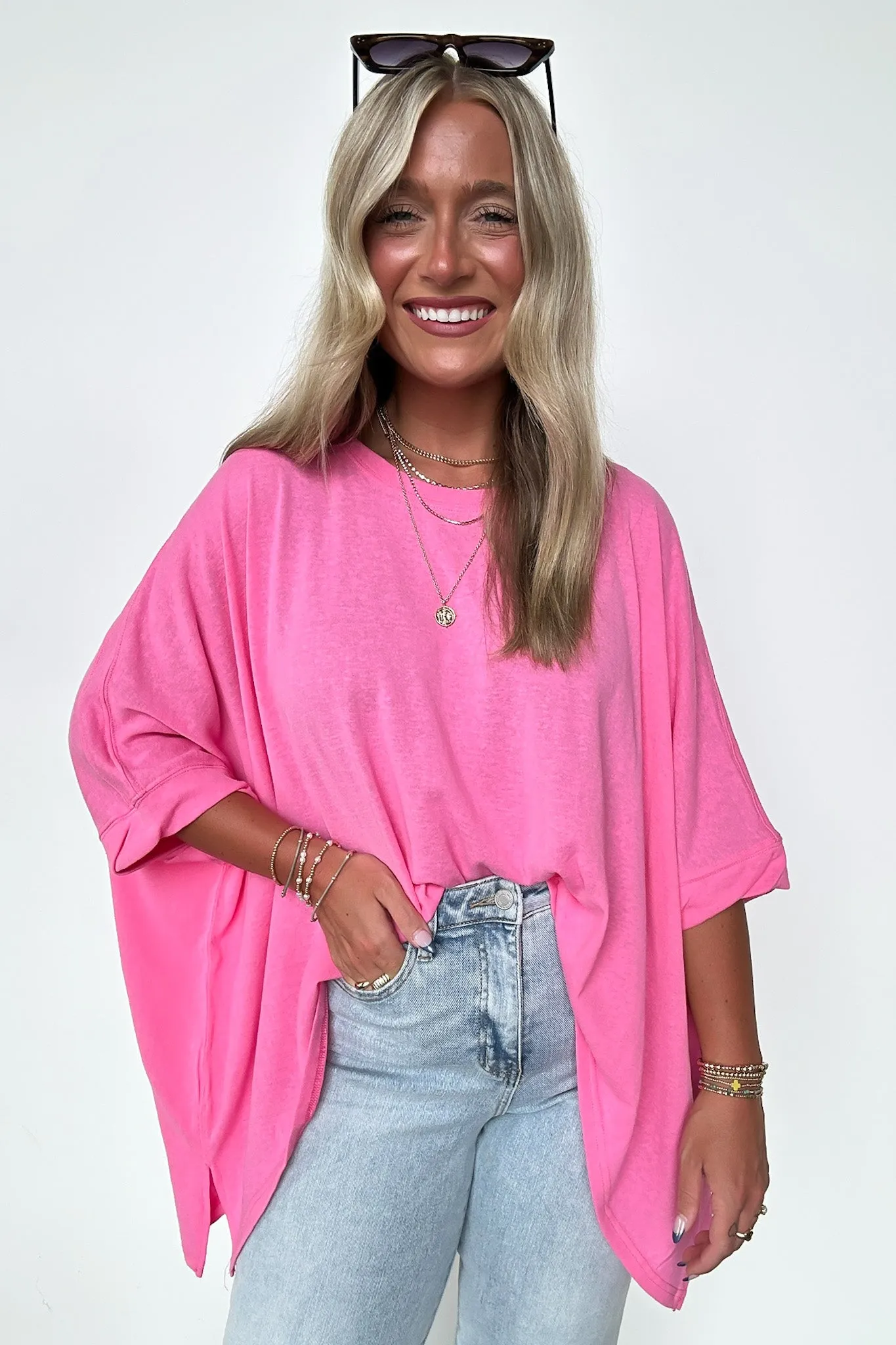 Daphney Drop Shoulder Batwing Sleeve Top - BACK IN STOCK