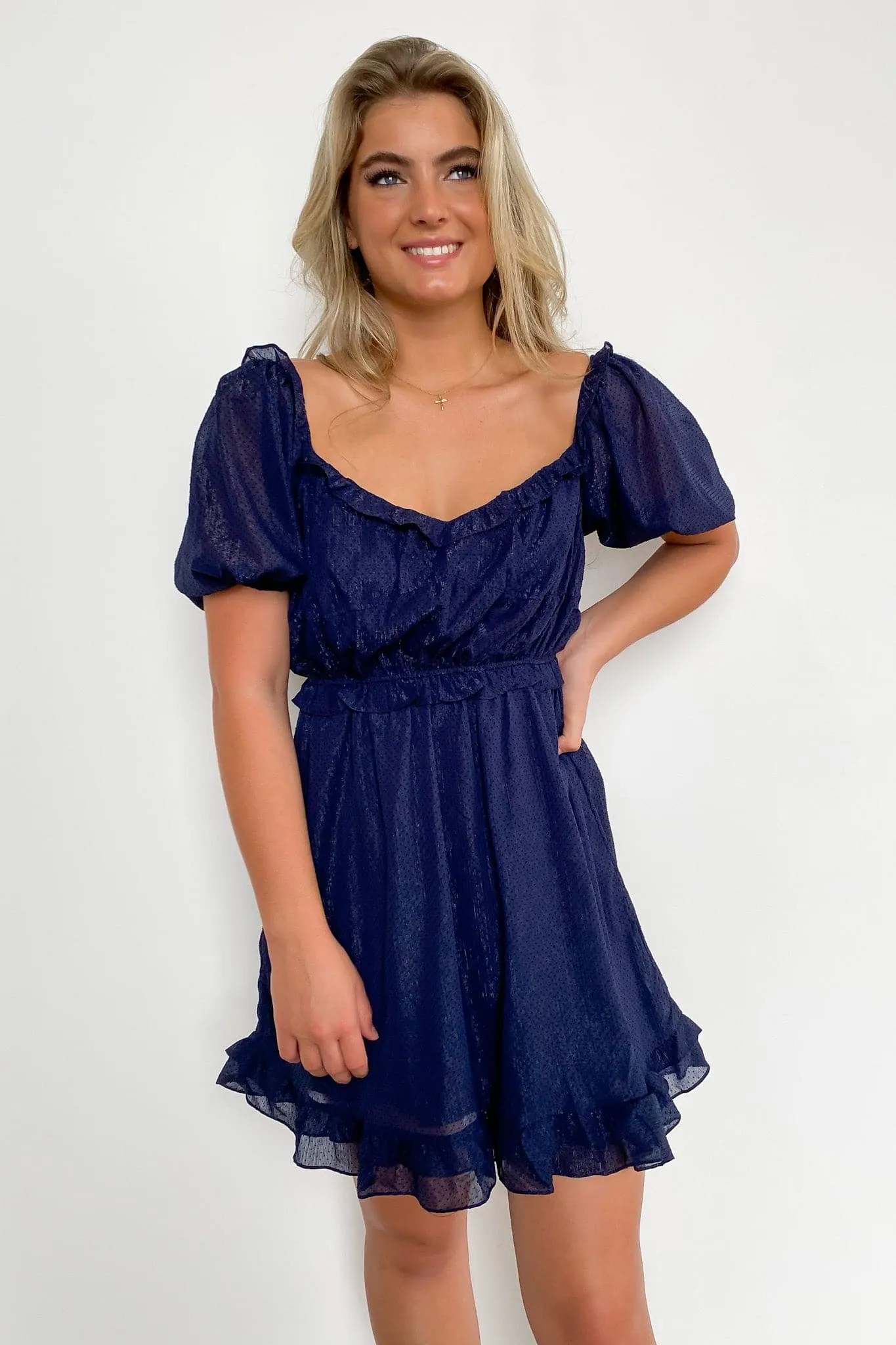 Daria Polka Dot Ruffle Dress - FINAL SALE