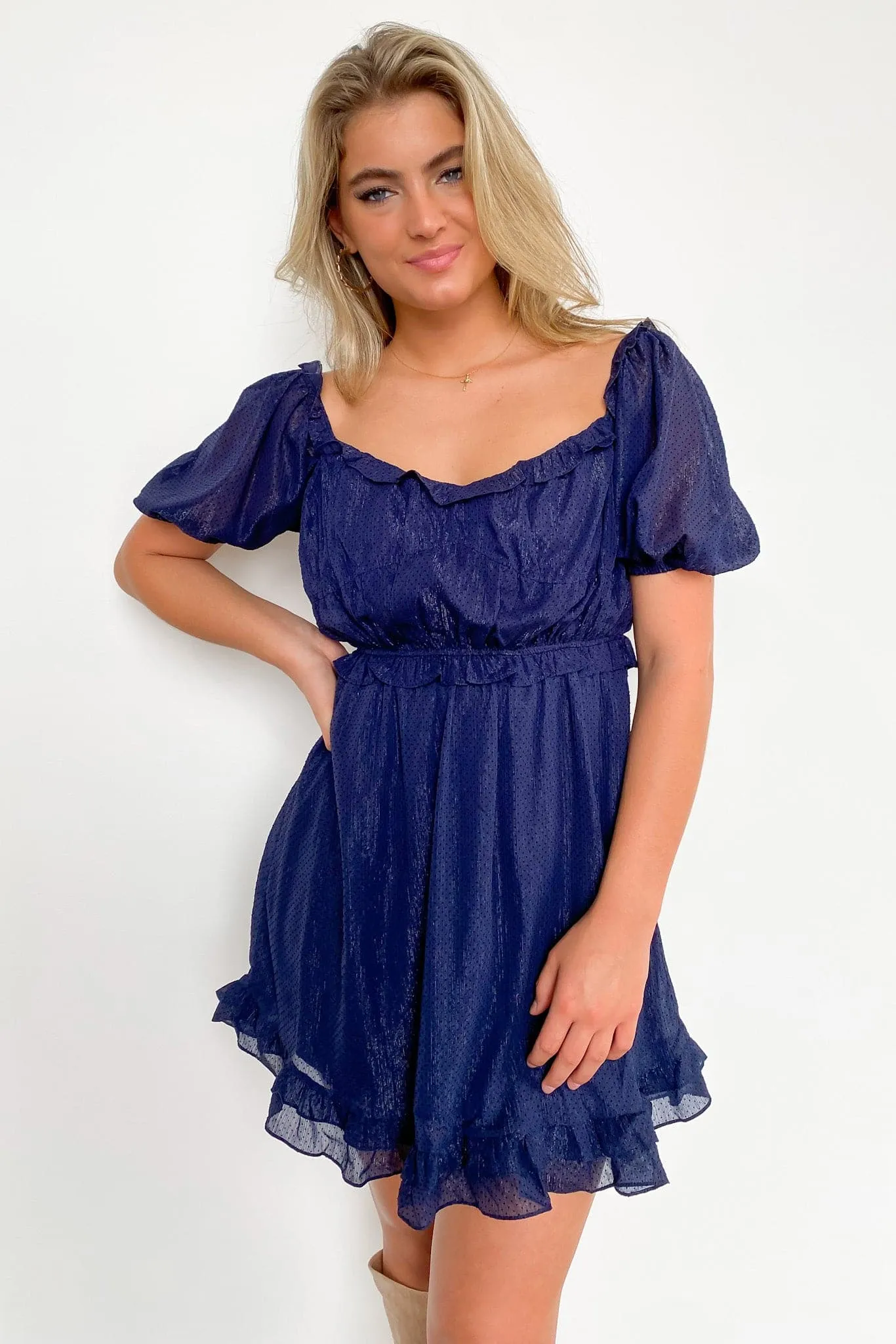 Daria Polka Dot Ruffle Dress - FINAL SALE