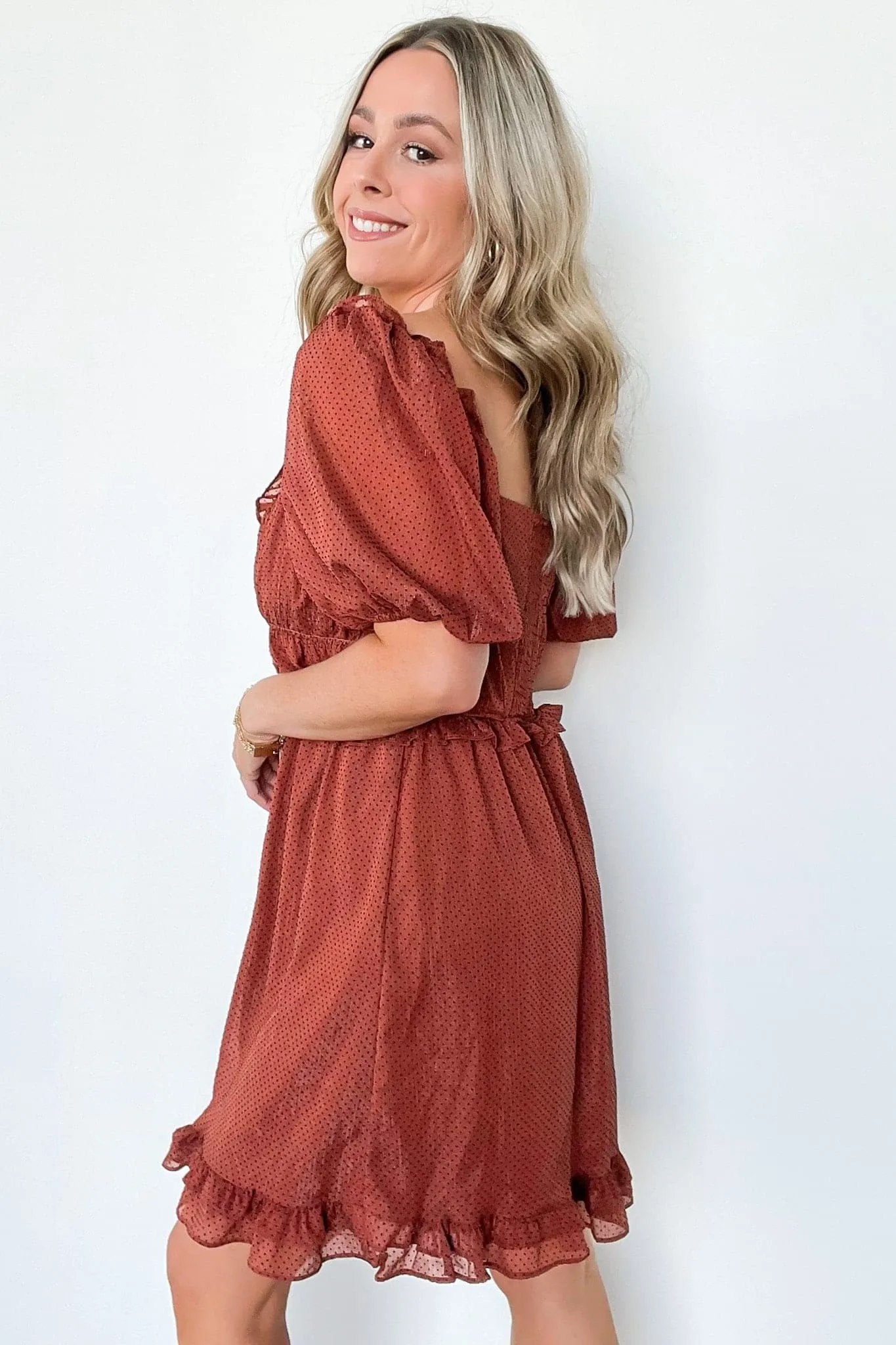 Daria Polka Dot Ruffle Dress - FINAL SALE