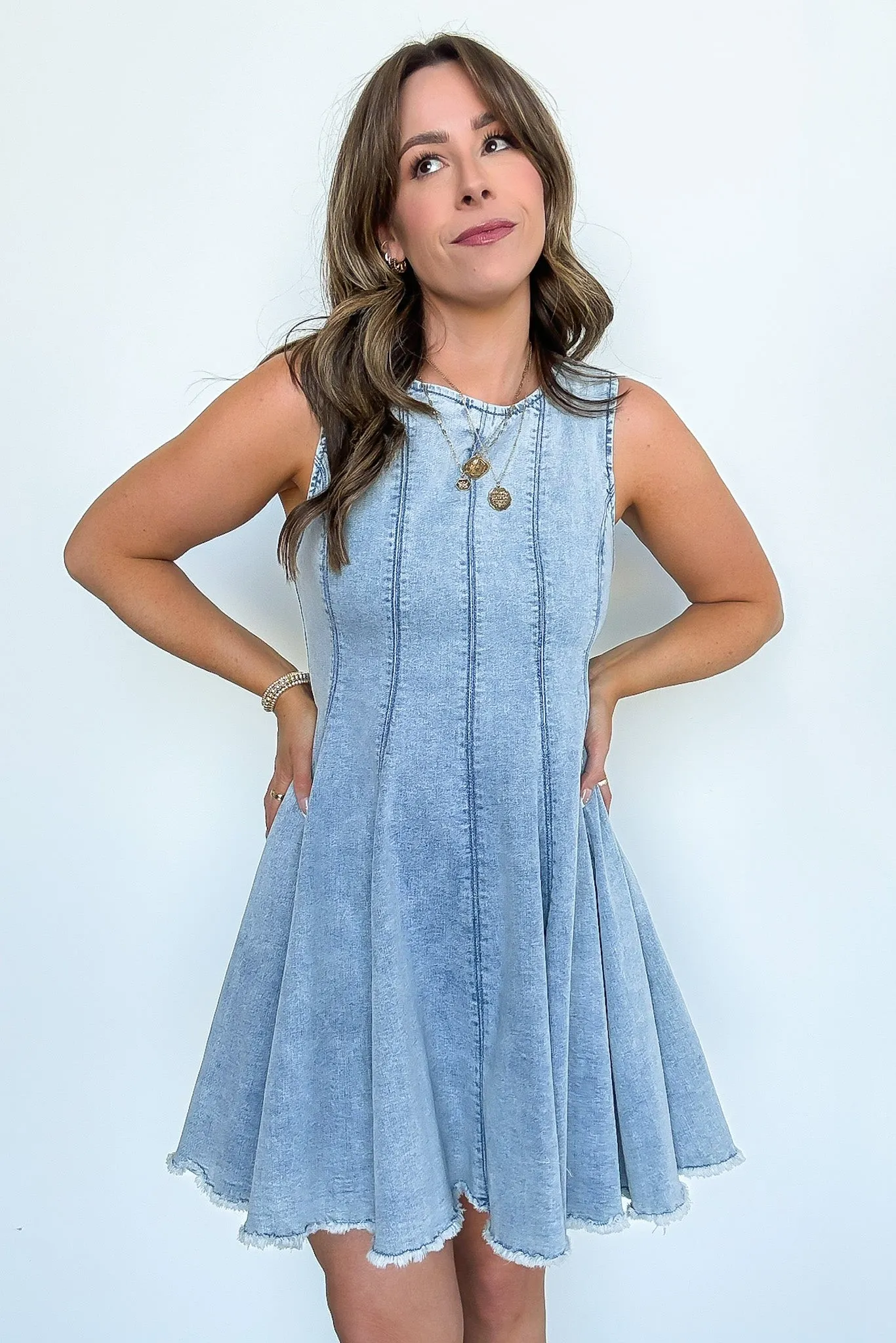Darling Forecast Denim Dress