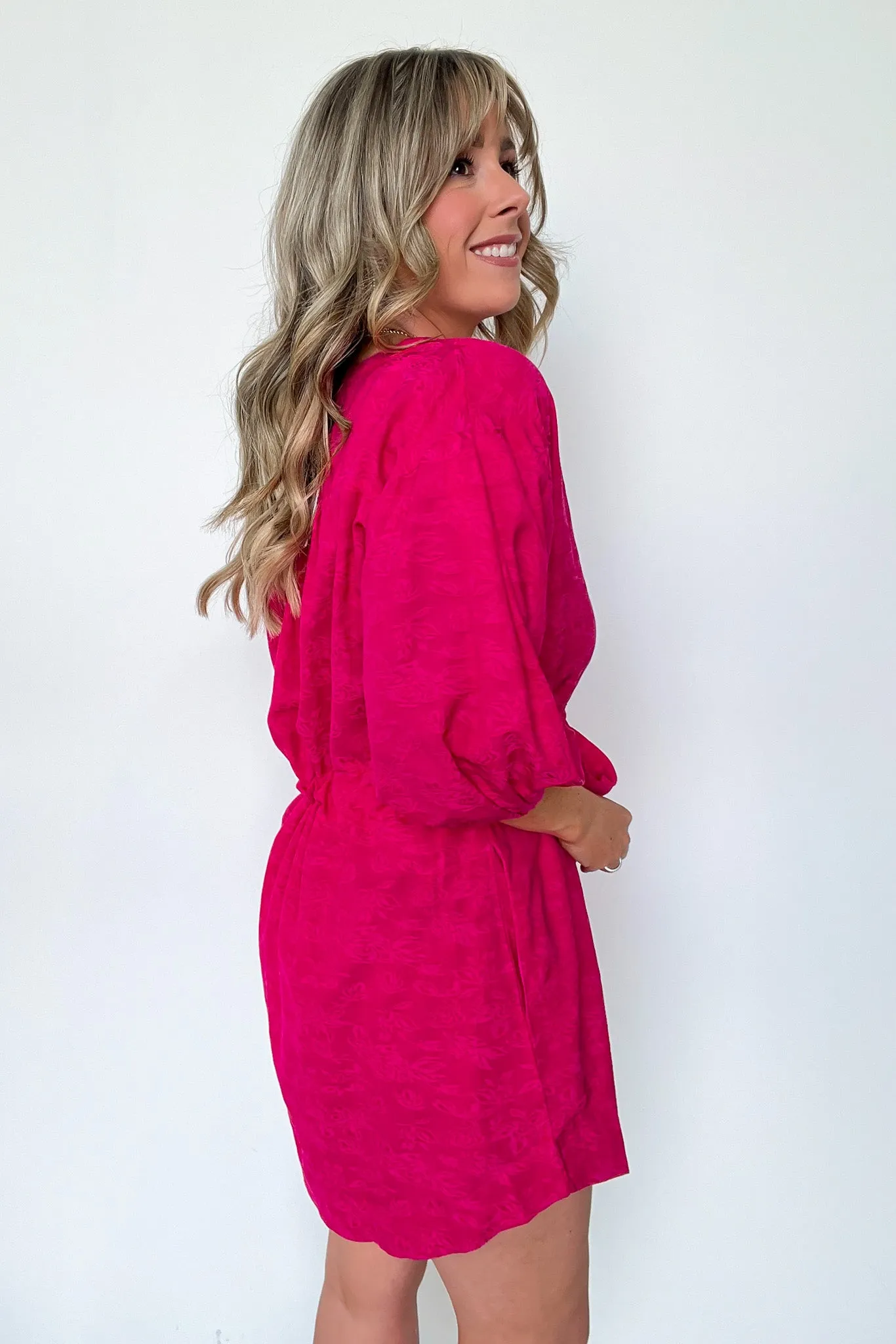 Delicate Sweetness V-Neck Tie Waist Dress - FINAL SALE
