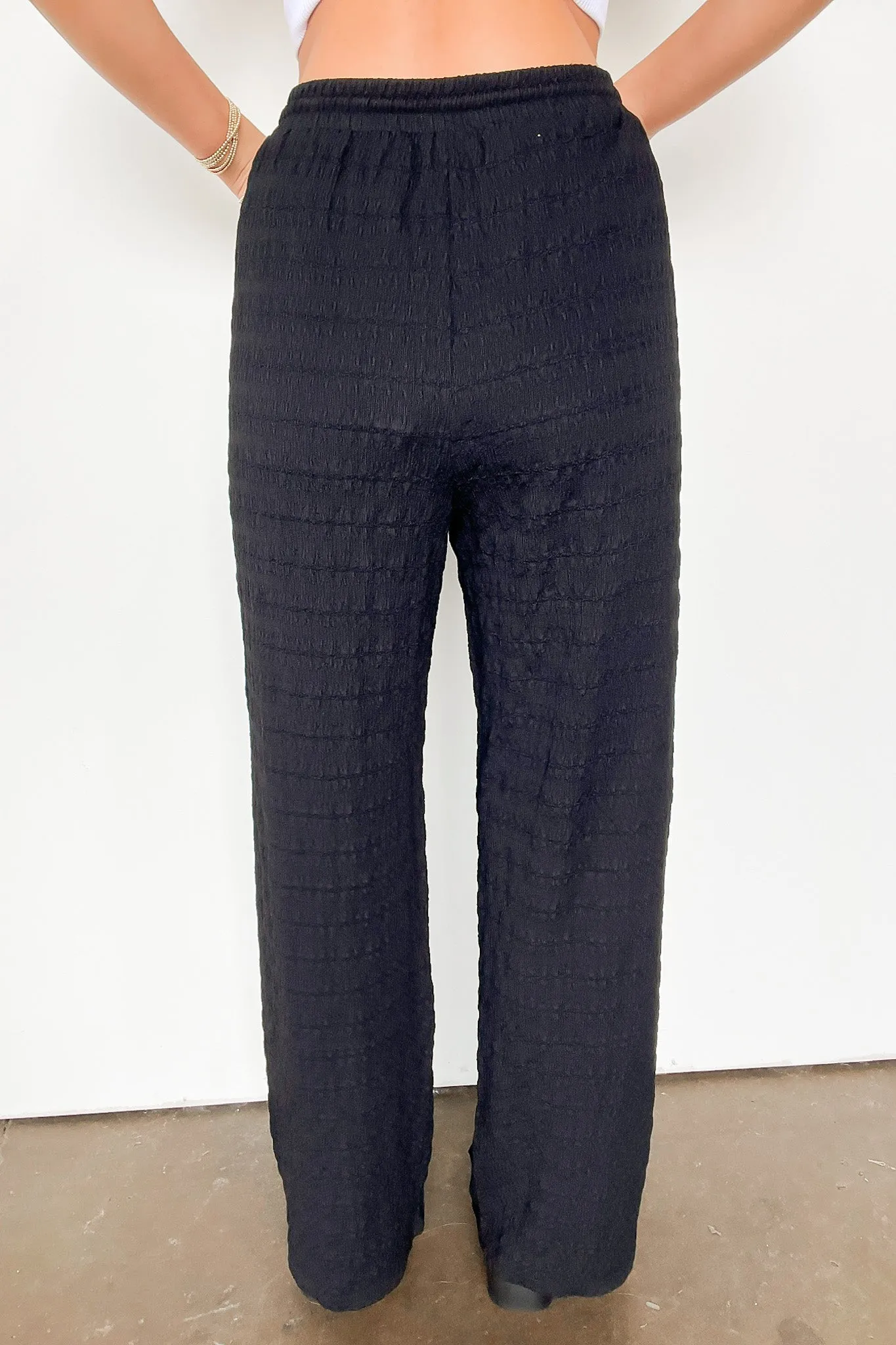 Delightful Approach High Waist Textured Knit Pants - FINAL SALE