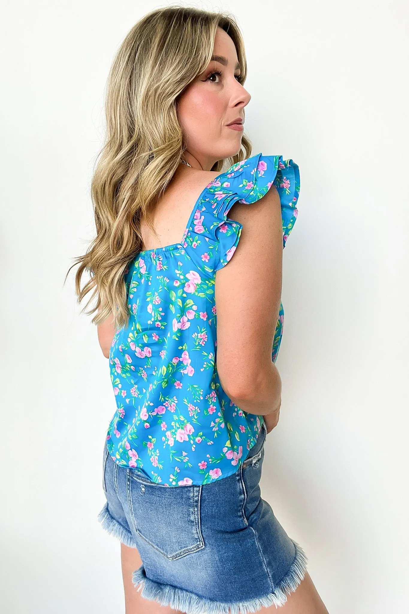 Delightful Expression Floral Sweetheart Tank Top - FINAL SALE