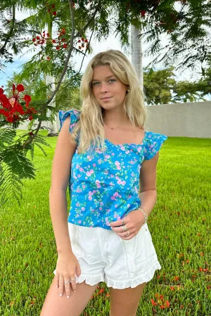 Delightful Expression Floral Sweetheart Tank Top - FINAL SALE