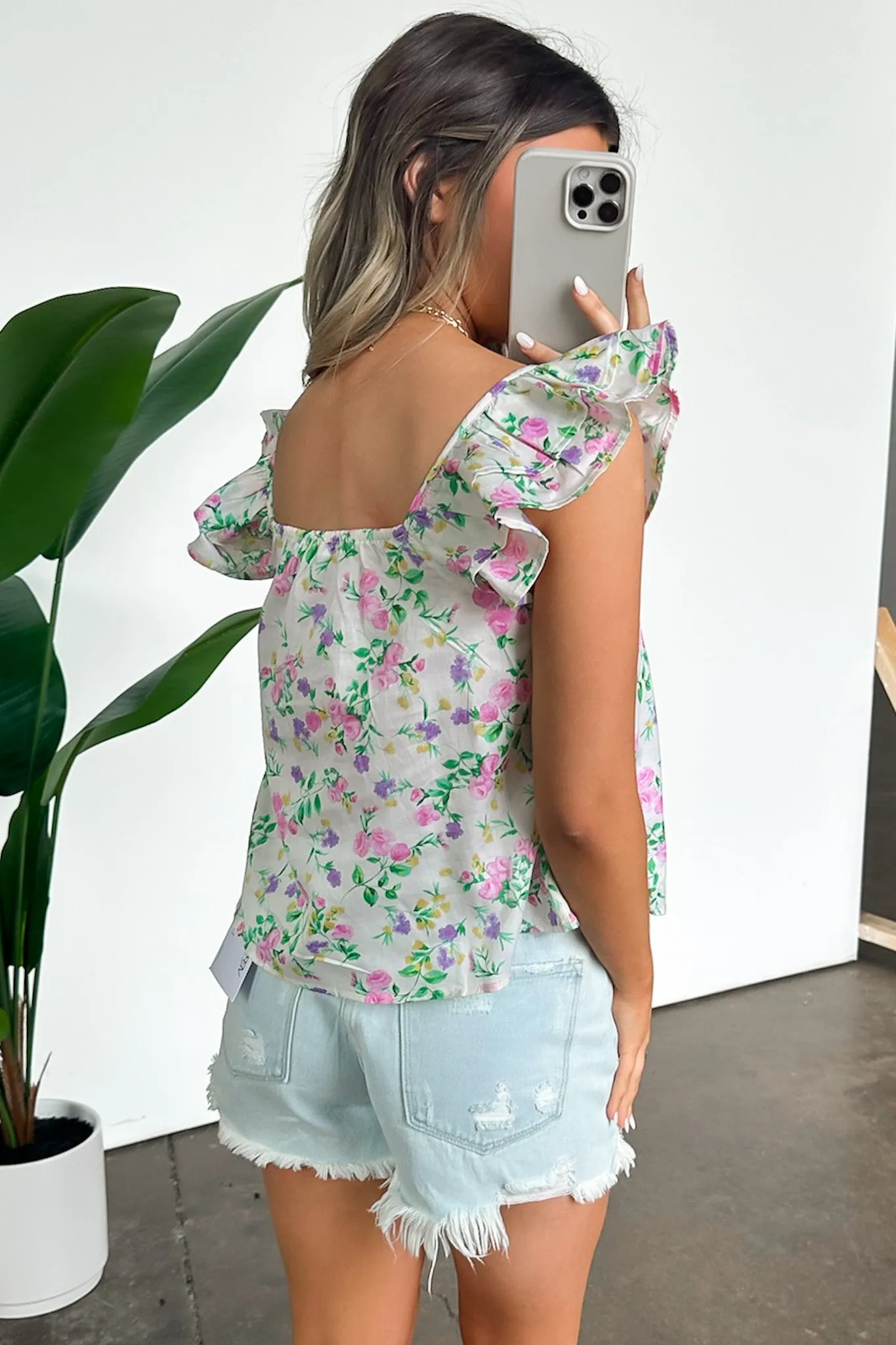 Delightful Expression Floral Sweetheart Tank Top - FINAL SALE