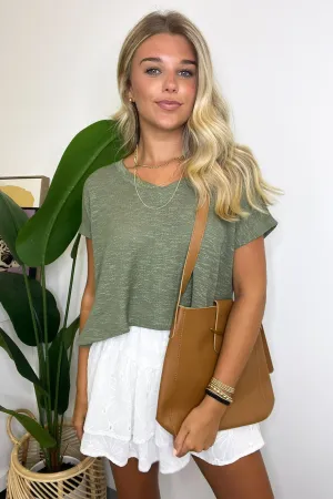 Dellah V-Neck Short Sleeve Top - BACK IN STOCK