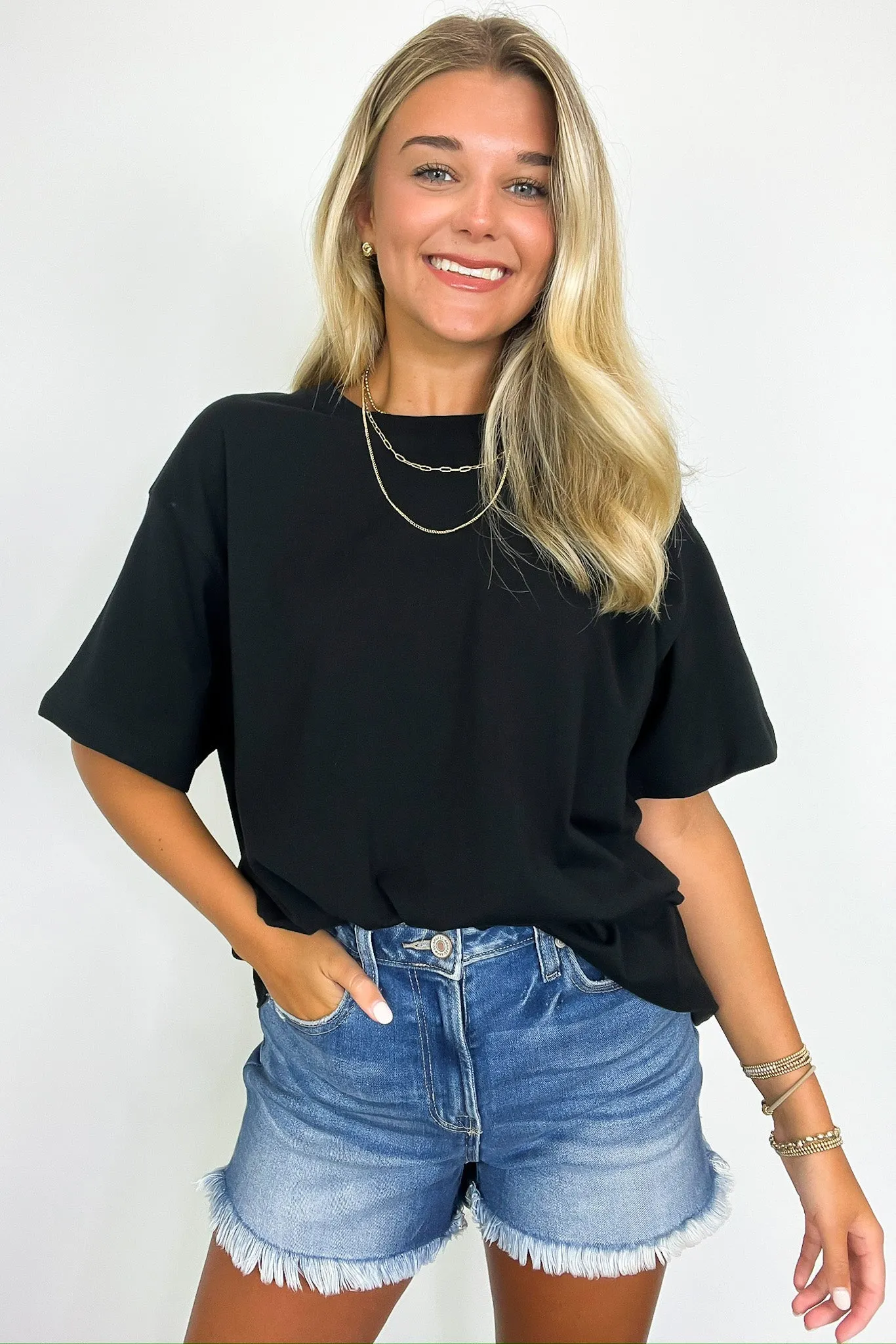 Devon Short Sleeve Oversized Tee - BACK IN STOCK