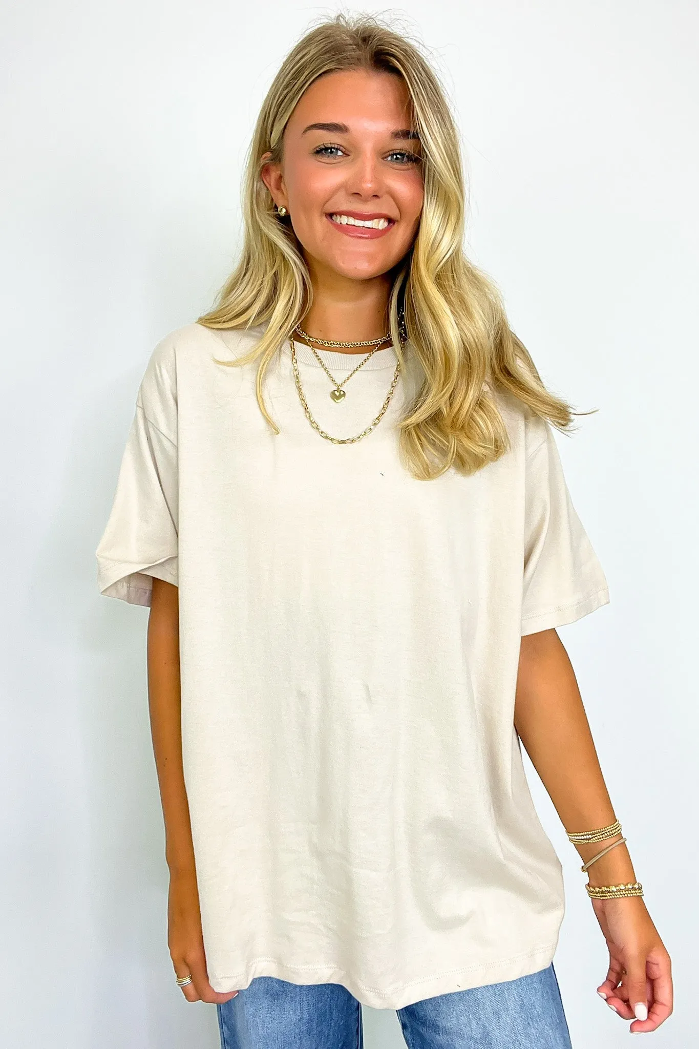 Devon Short Sleeve Oversized Tee - BACK IN STOCK