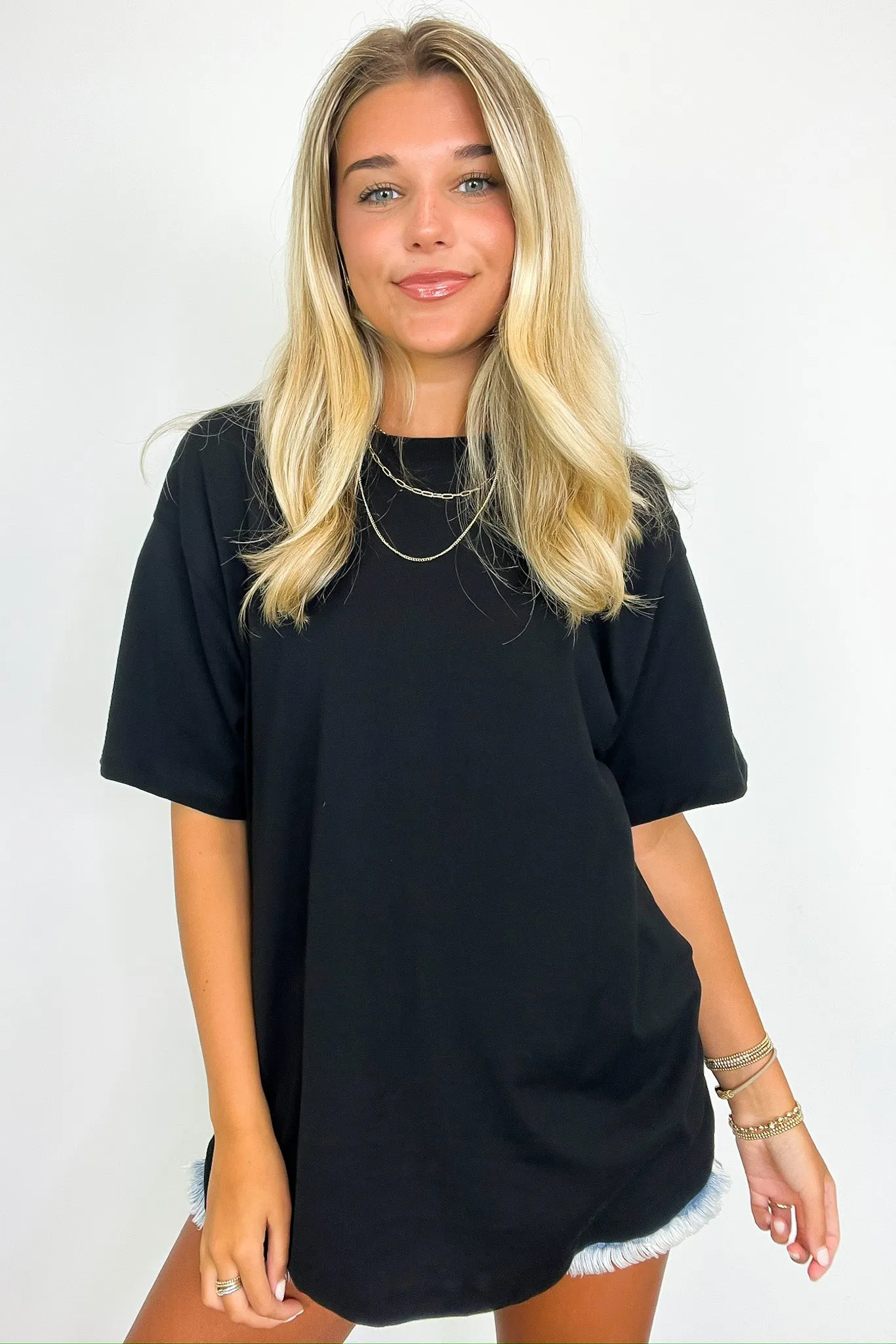 Devon Short Sleeve Oversized Tee - BACK IN STOCK
