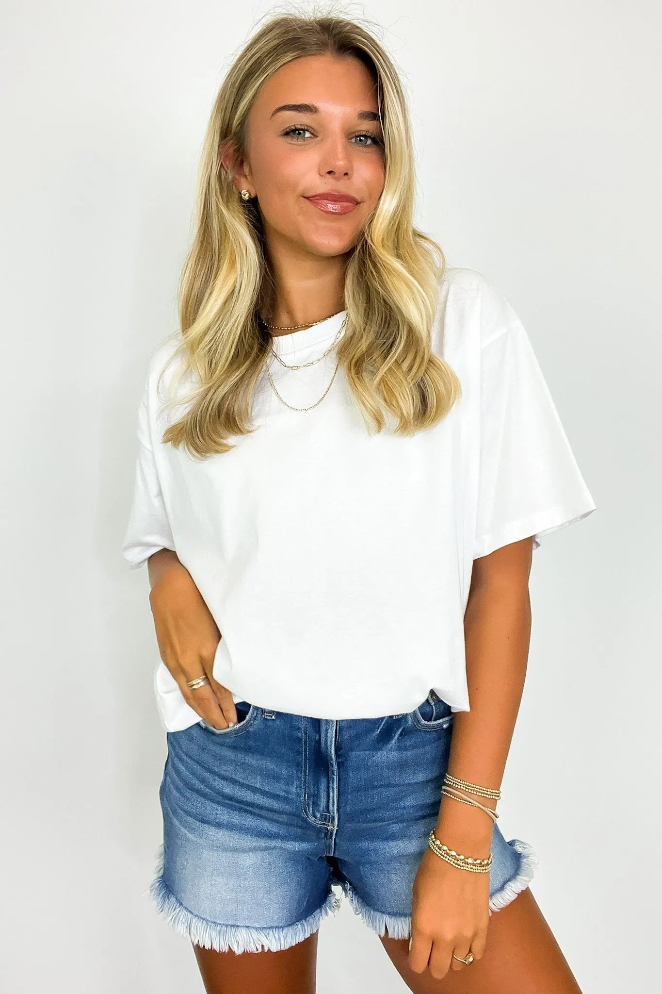 Devon Short Sleeve Oversized Tee - BACK IN STOCK