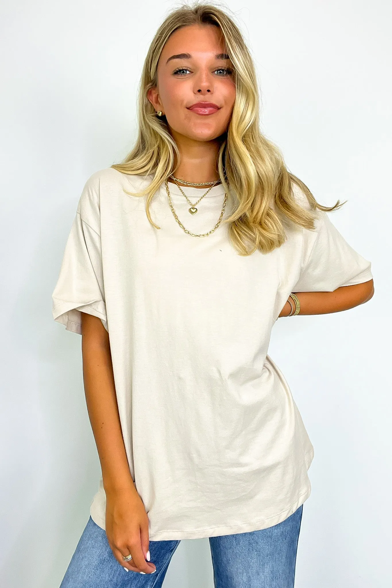 Devon Short Sleeve Oversized Tee - BACK IN STOCK