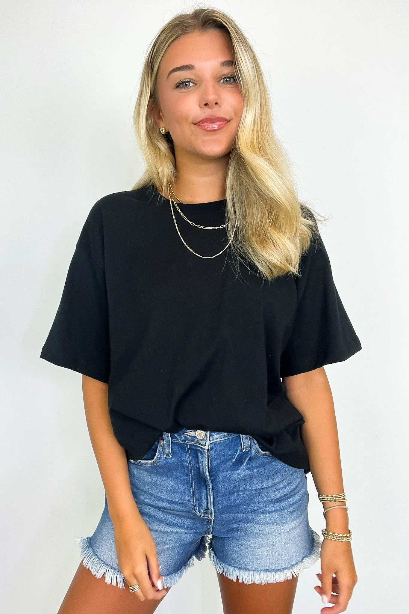 Devon Short Sleeve Oversized Tee - BACK IN STOCK