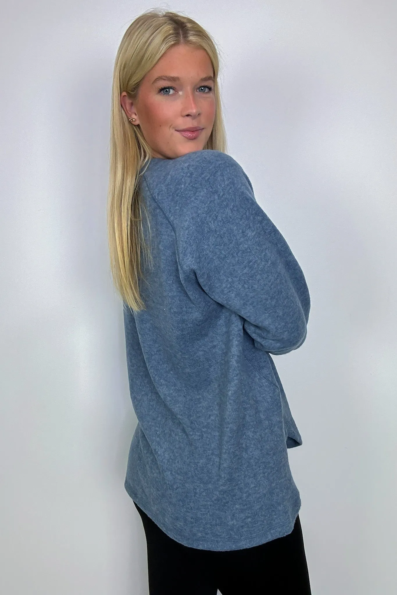 Diannah Brushed Knit Relaxed Henley Top - BACK IN STOCK
