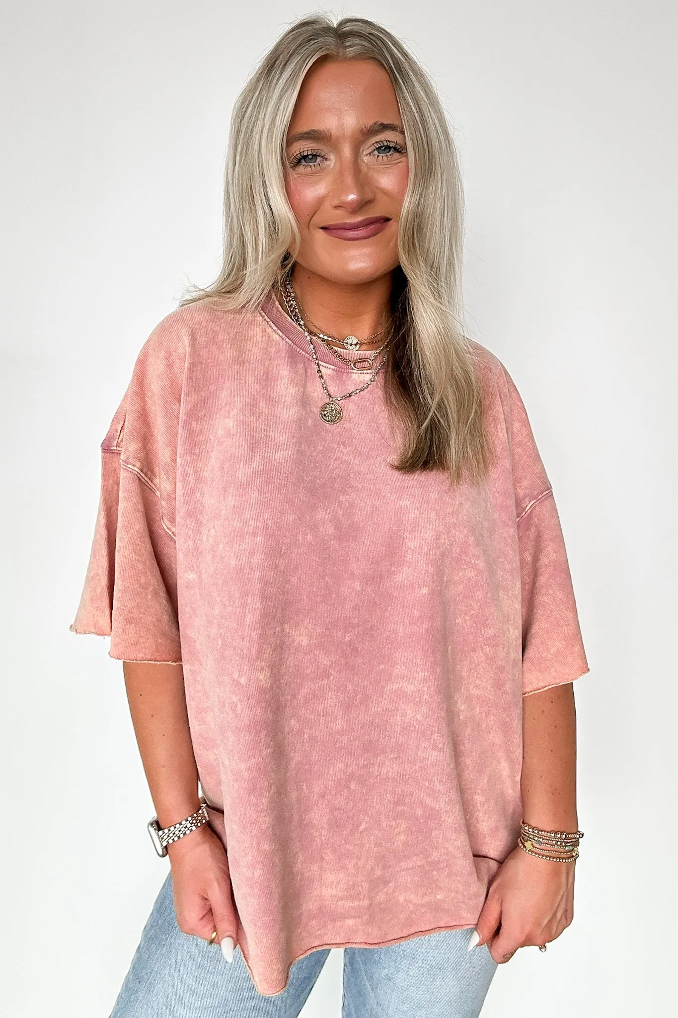 Drifting Dreams Acid Wash Relaxed Fit Top - BACK IN STOCK