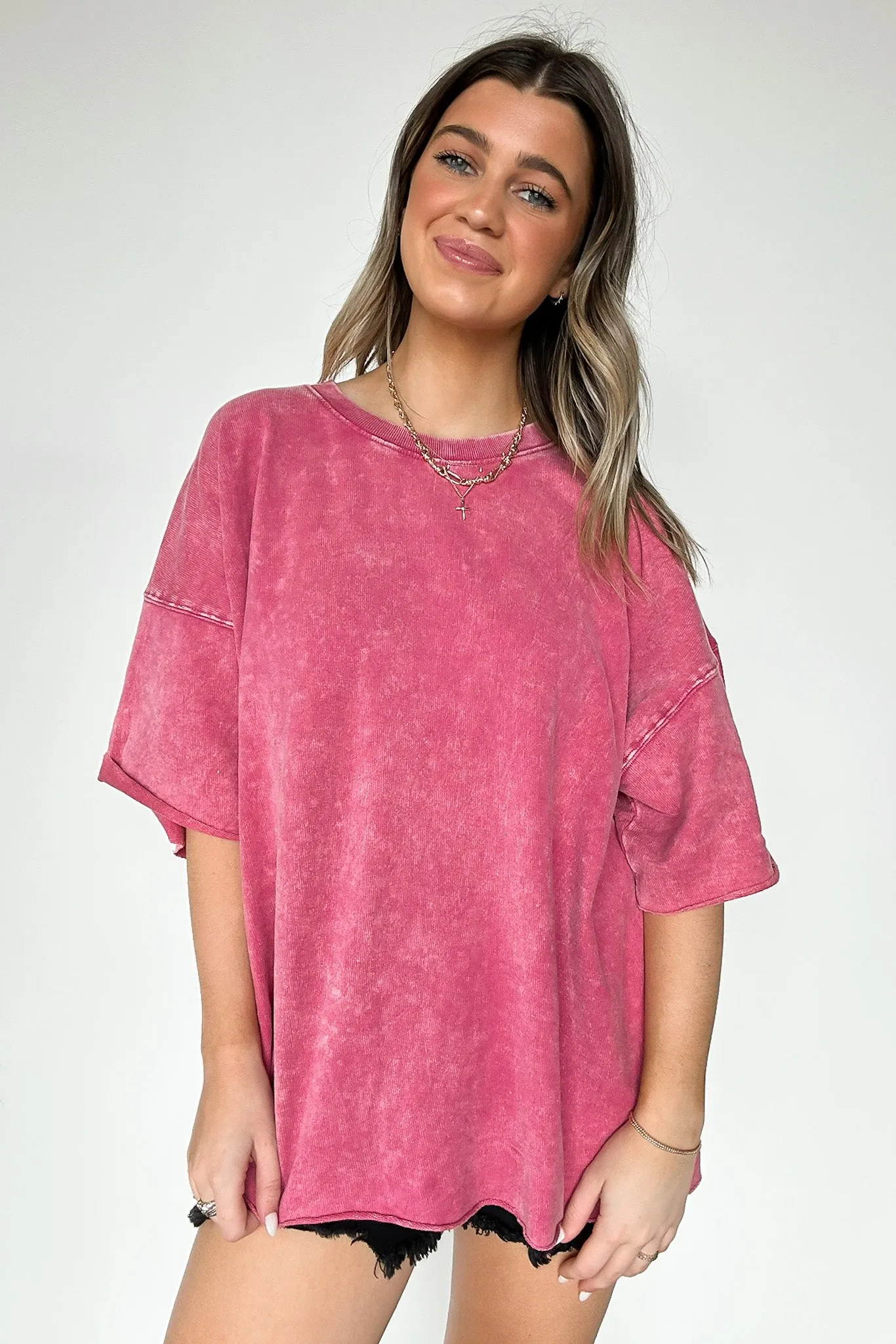 Drifting Dreams Acid Wash Relaxed Fit Top - BACK IN STOCK