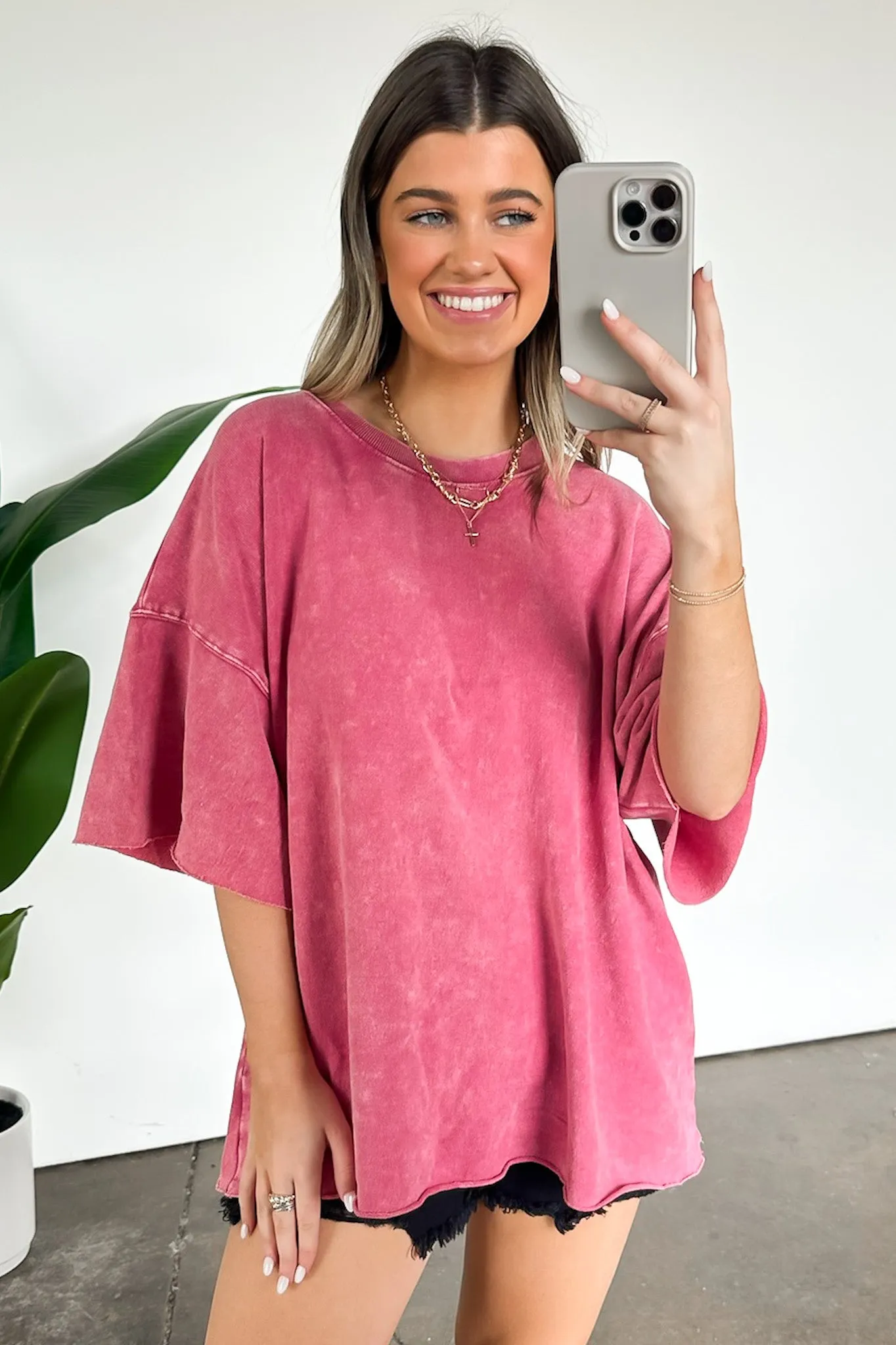Drifting Dreams Acid Wash Relaxed Fit Top - BACK IN STOCK