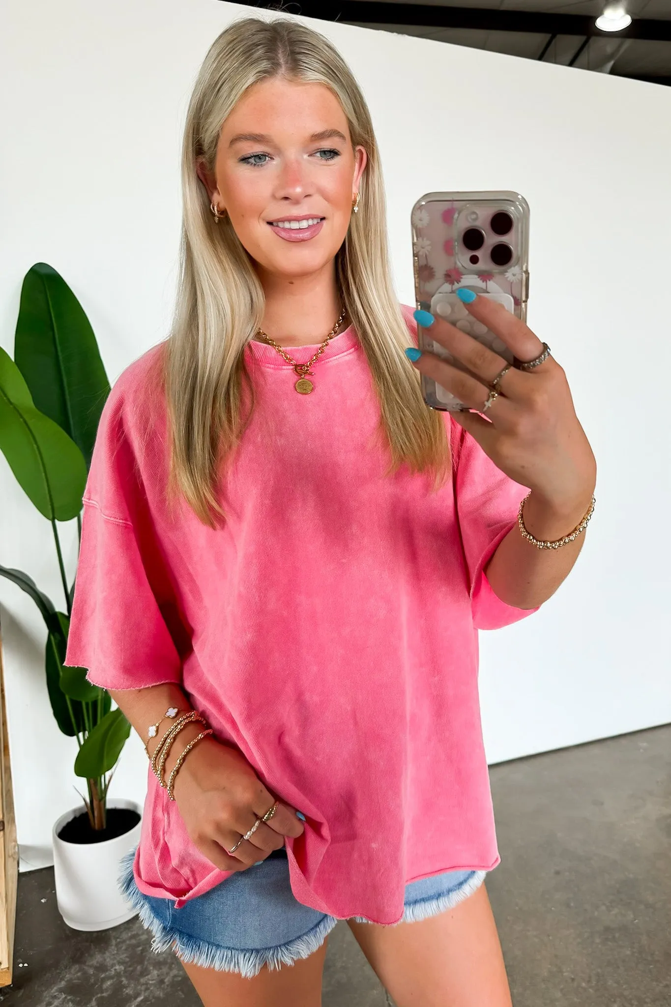 Drifting Dreams Acid Wash Relaxed Fit Top - BACK IN STOCK