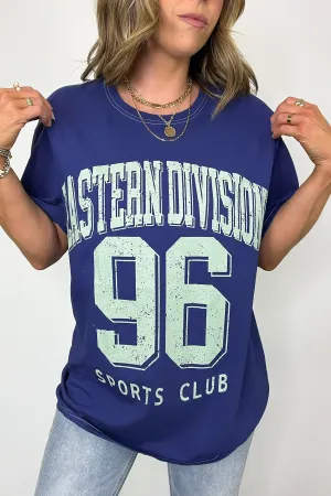 Eastern Division Sports Club Oversized Graphic Tee - FINAL SALE