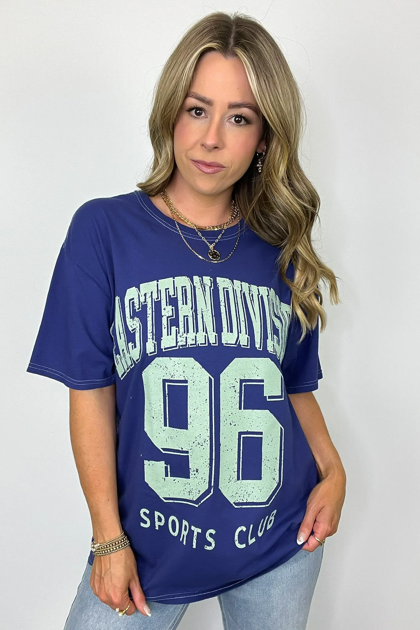 Eastern Division Sports Club Oversized Graphic Tee - FINAL SALE